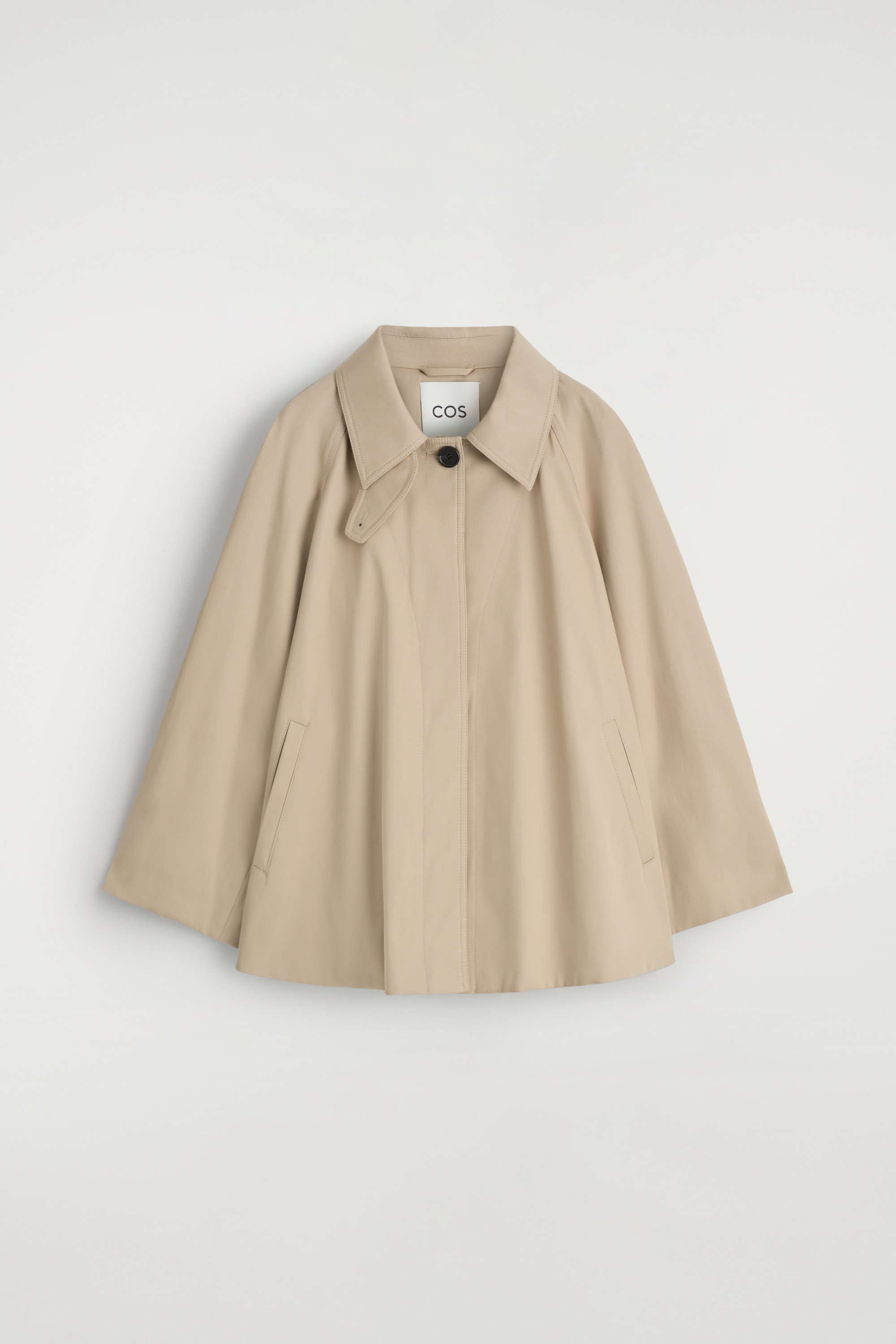 A-LINE TRENCH JACKET - BEIGE