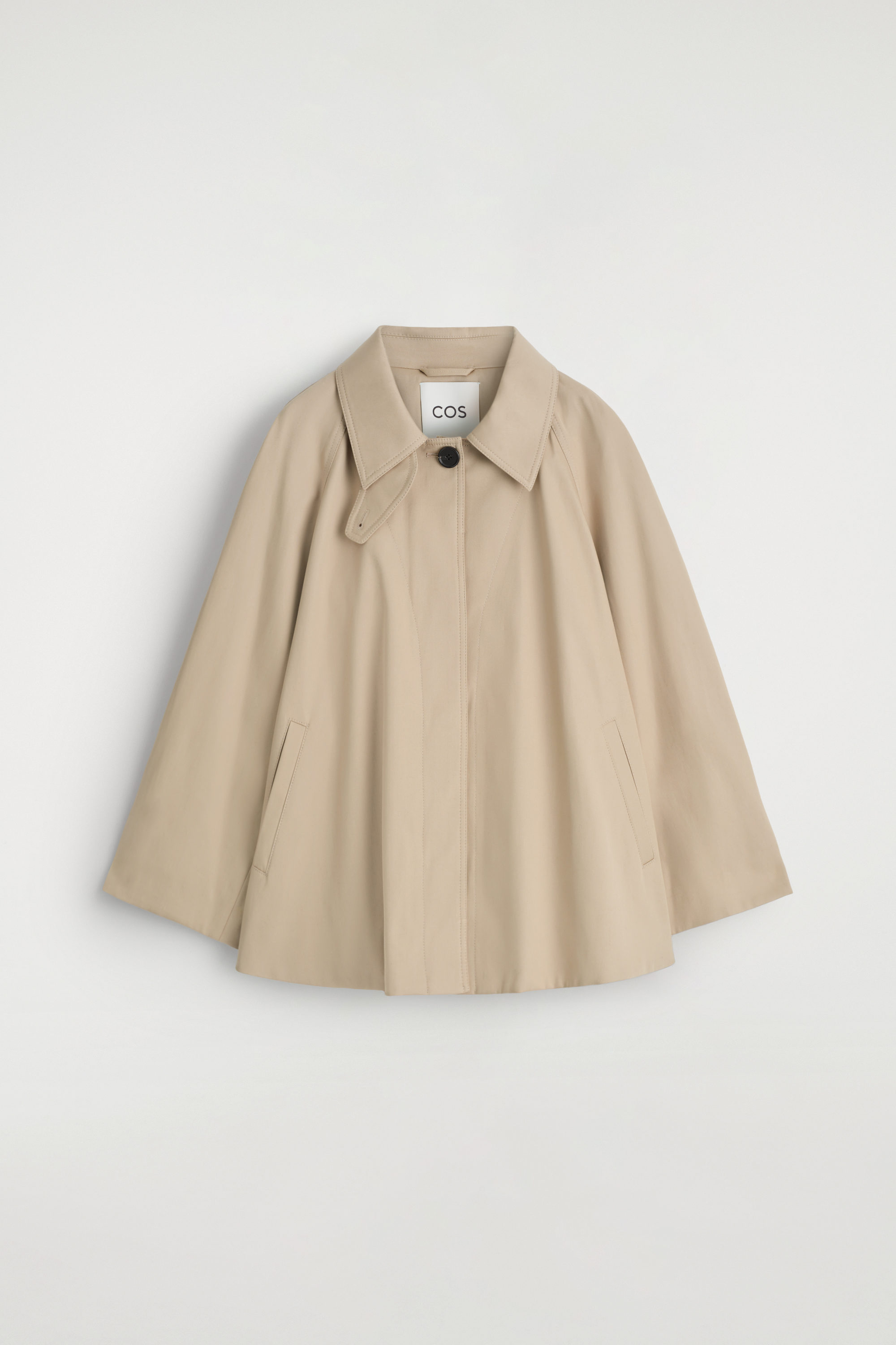 A-LINE TRENCH JACKET - BEIGE | COS