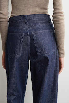 BAY BARREL-LEG JEANS — DARK BLUE 3