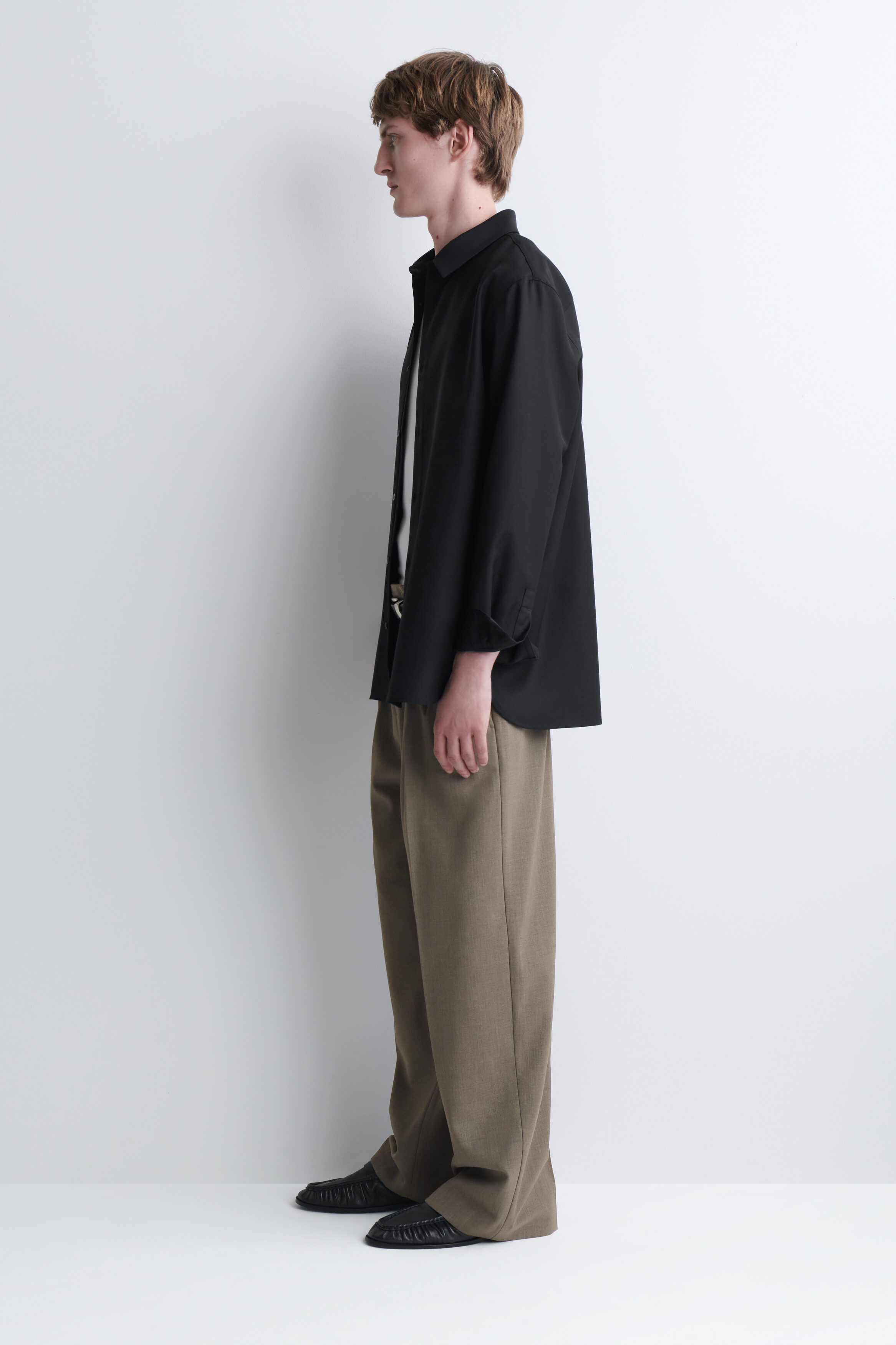 RELAXED WOOL-TWILL SHIRT - thumbnail 4