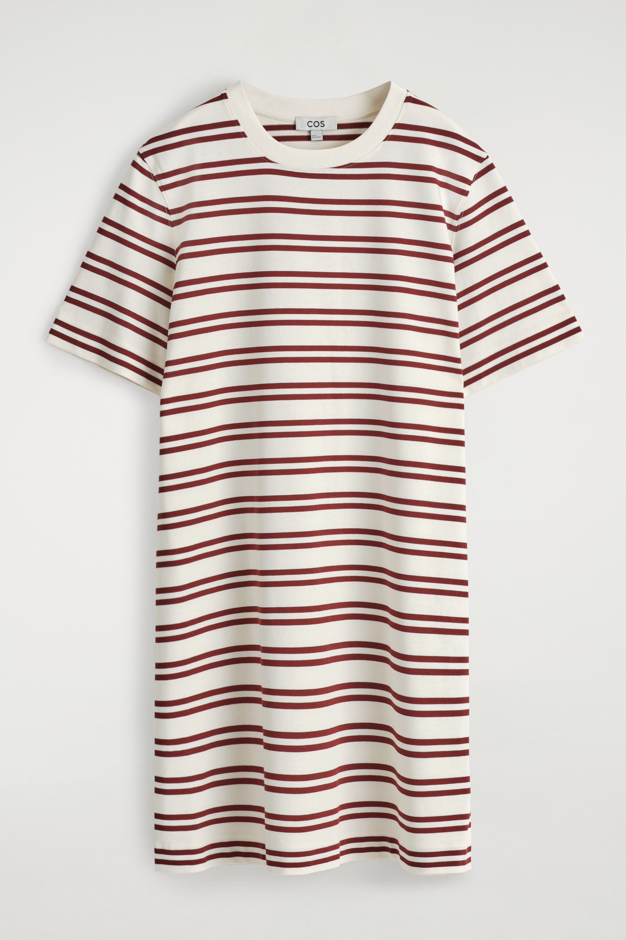 Größeres Bild ansehen: COTTON MINI T-SHIRT DRESS - WHITE / RED / STRIPED - Ladies | H&M DE 5