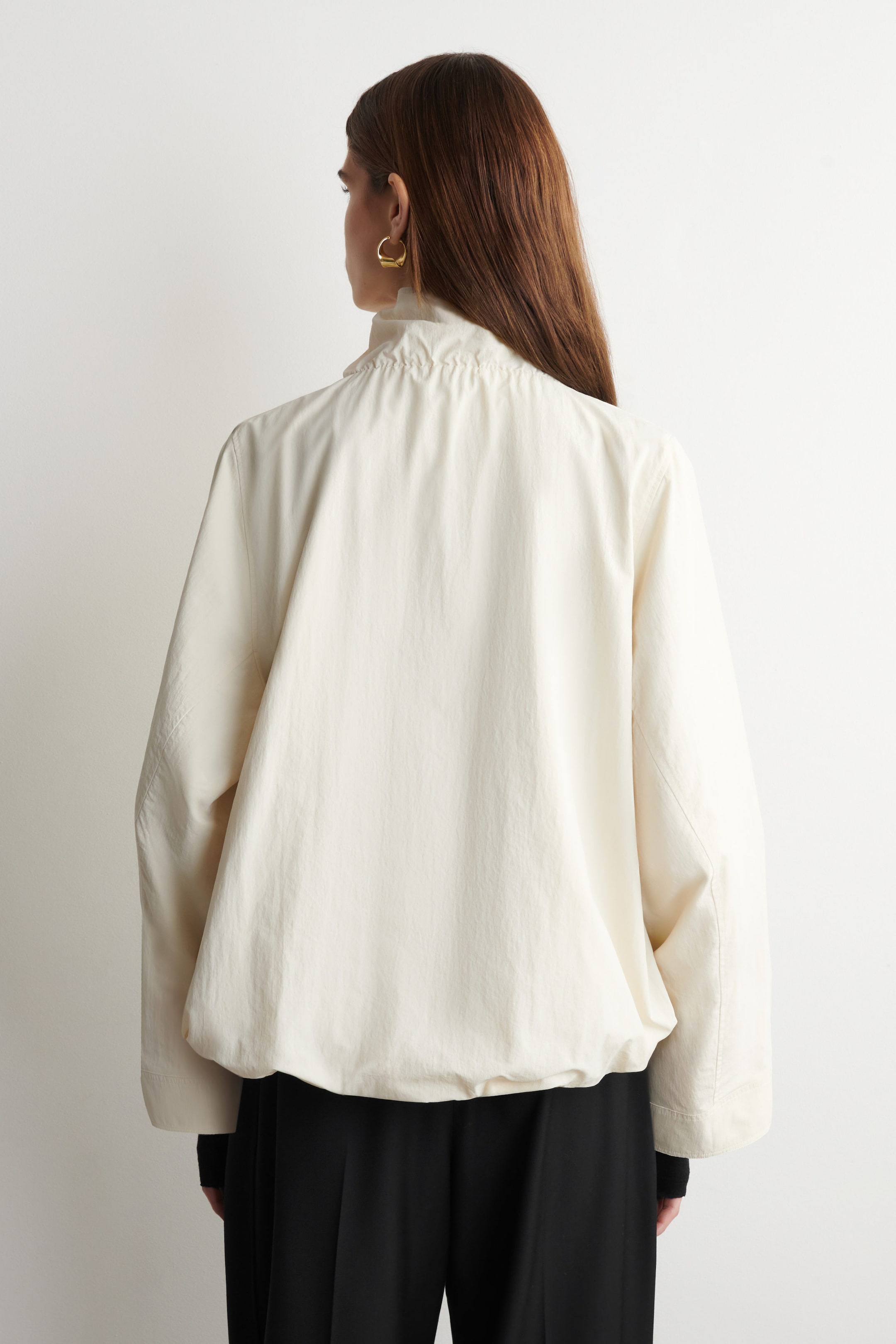 NYLON mock-NECK JACKET
