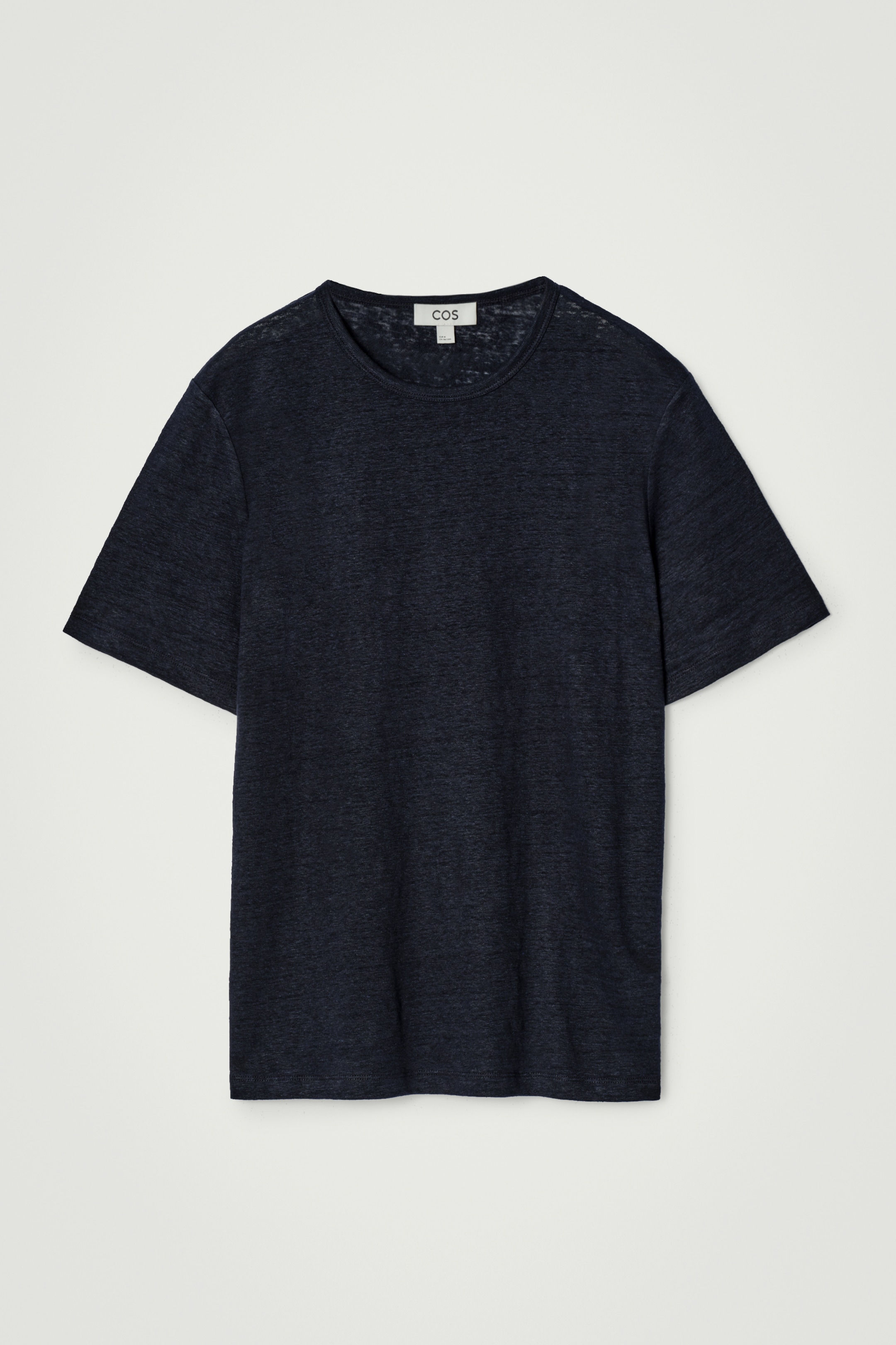 View larger image: LINEN T-SHIRT - NAVY - Men | H&M GB 5