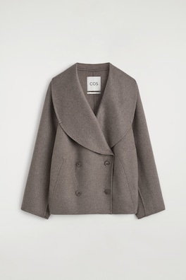 DOUBLE-FACED CASHMERE BOMBER JACKET — STONE 13