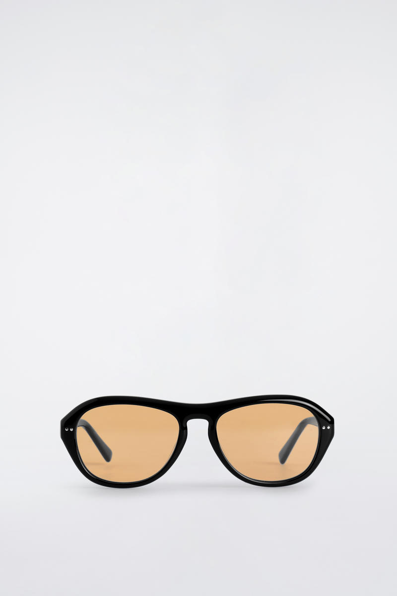 Oval-Frame Sunglasses