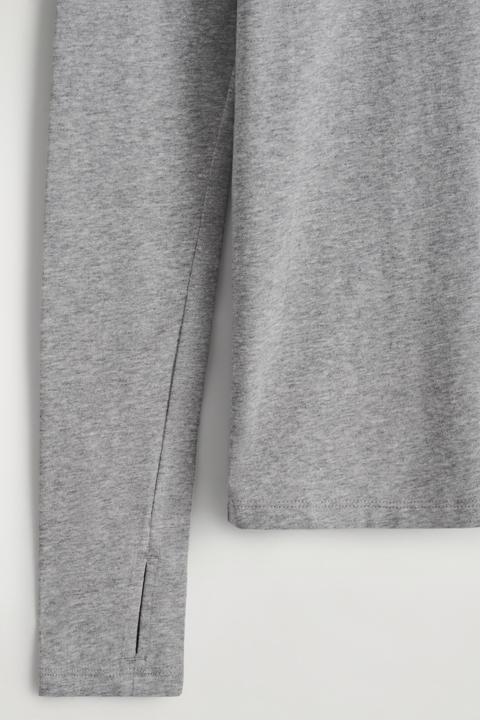SCHMALES LEICHTES LANGARMSHIRT - GRAU MELIERT/SCHWARZ/Weiß/DUNKELROT/DUNKELGRÜN - 4