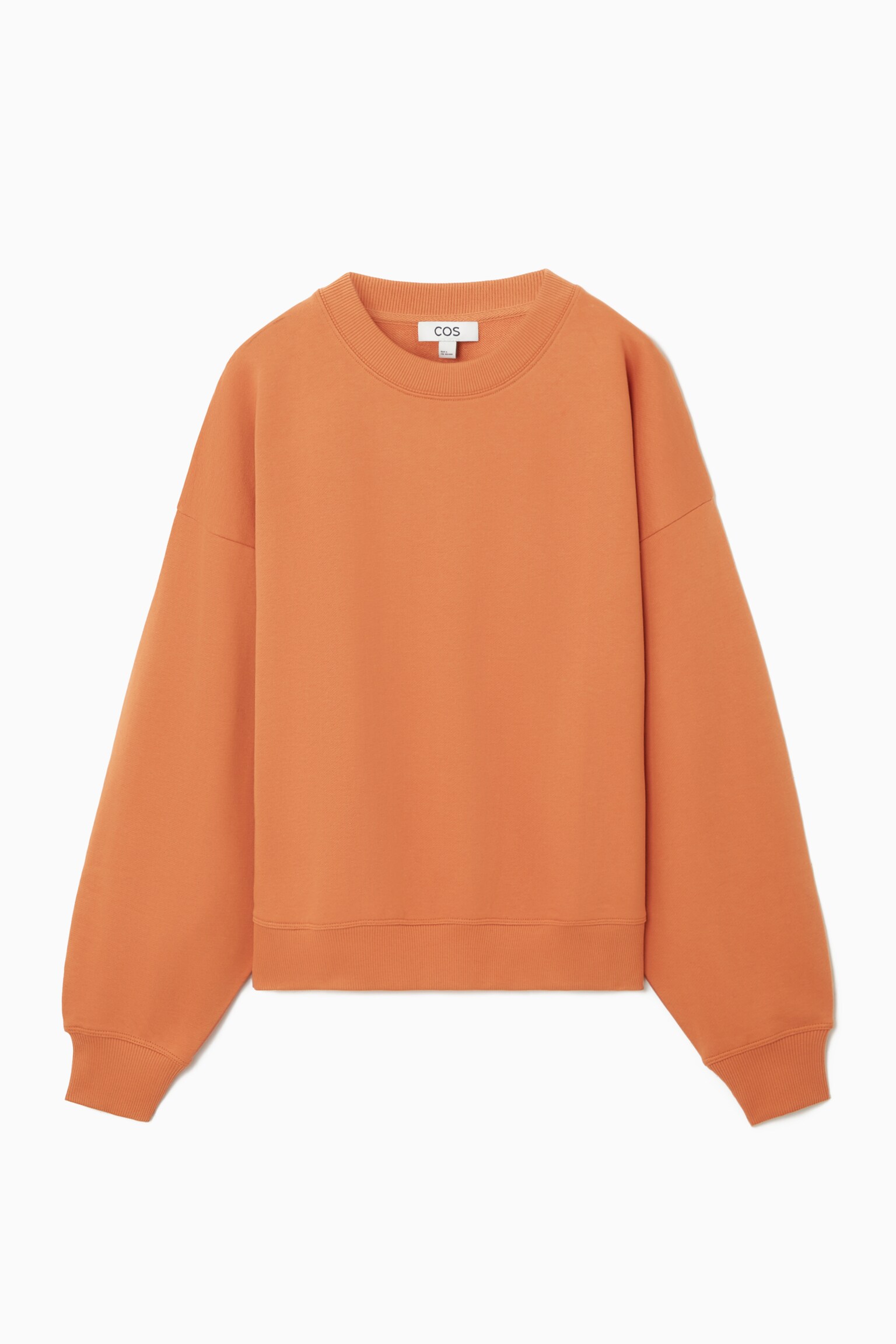 OVERSIZED JERSEY SWEATSHIRT - TERRACOTTA