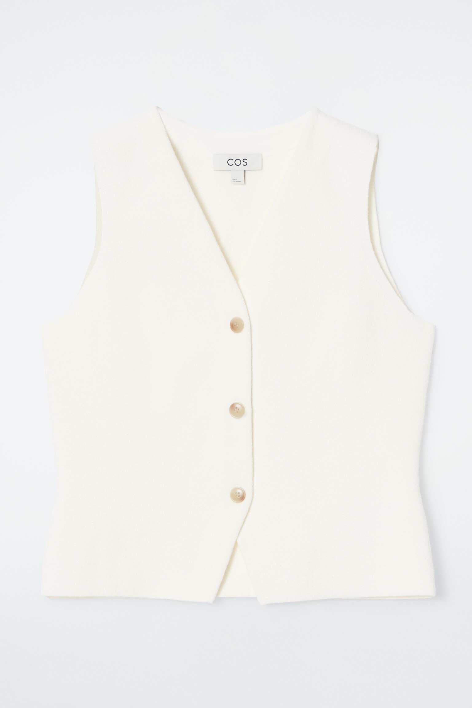 GILET EN MAILLE - IVOIRE - 1