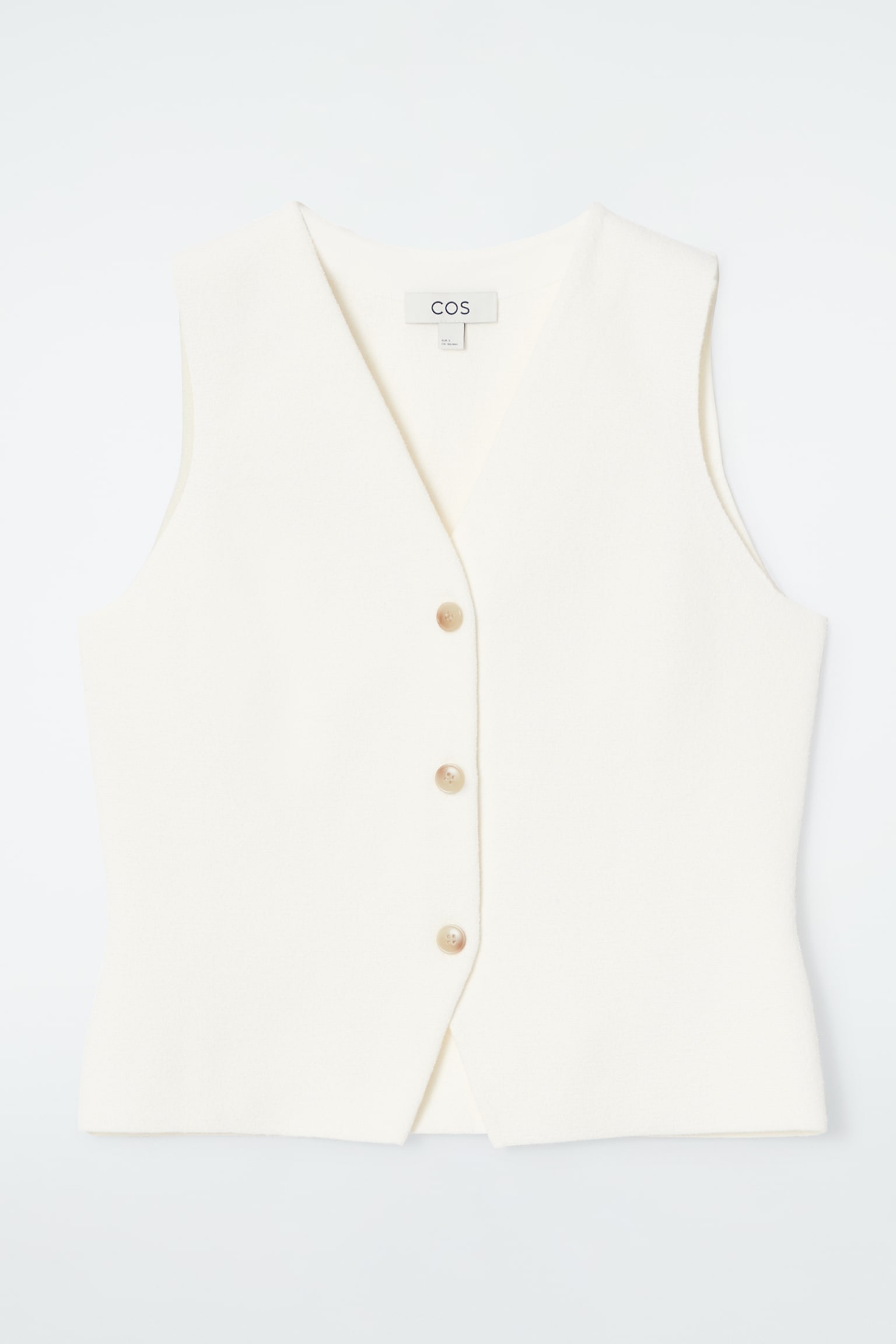 KNITTED WAISTCOAT - IVORY