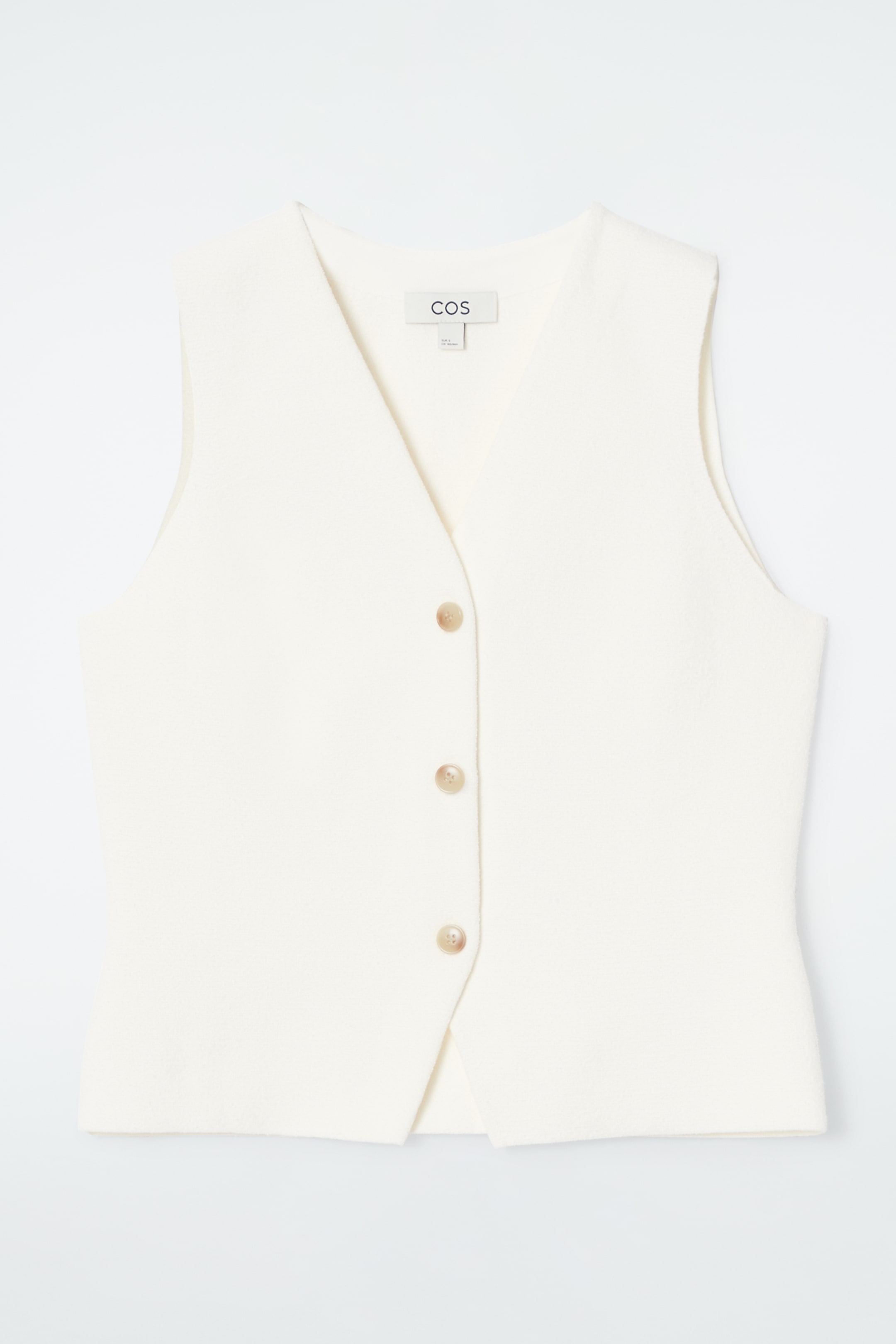 View larger image: KNITTED WAISTCOAT - IVORY - Ladies | H&M GB 1