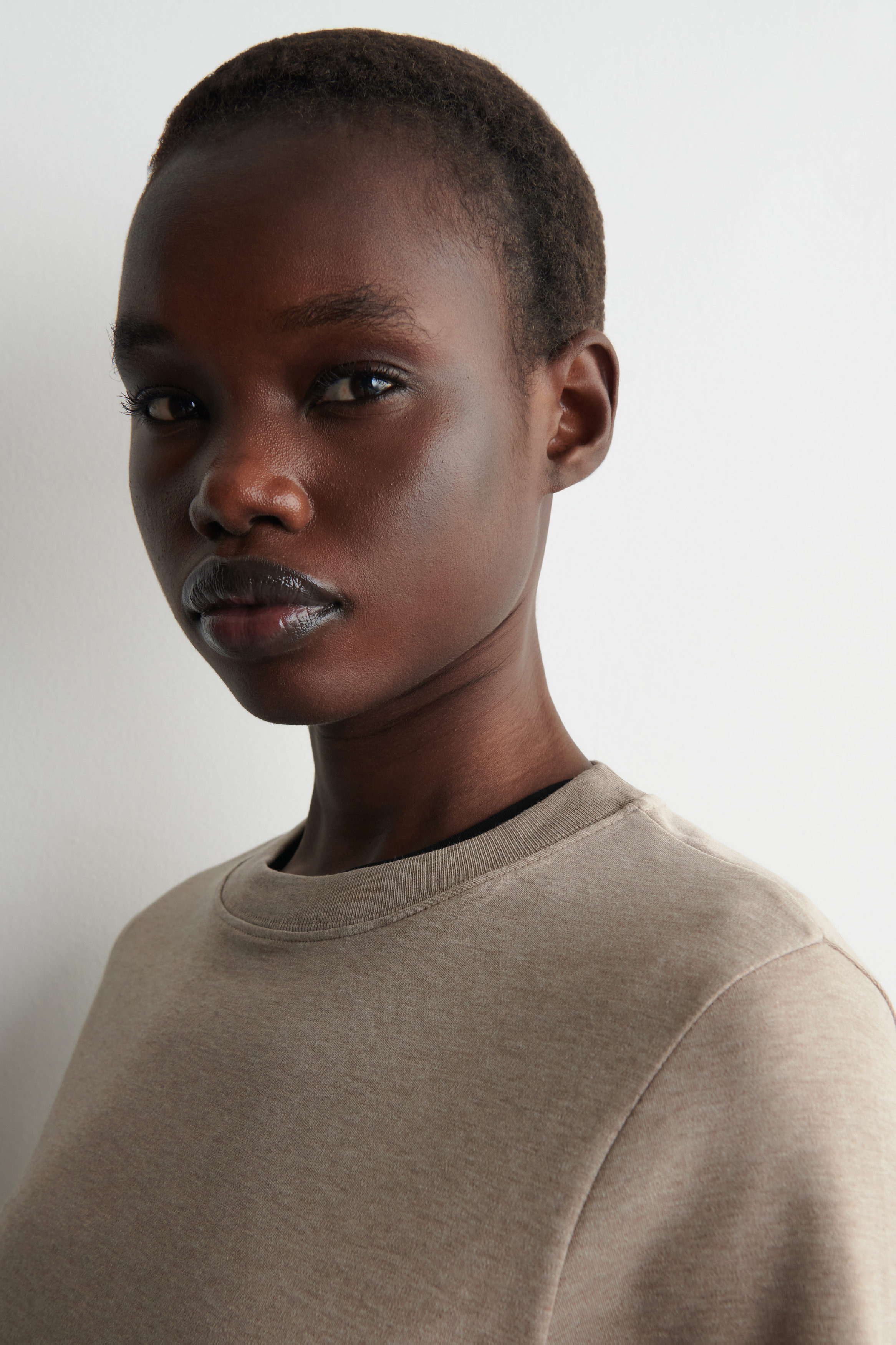 CLEAN CUT T-SHIRT - BEIGE MÉLANGE | COS US