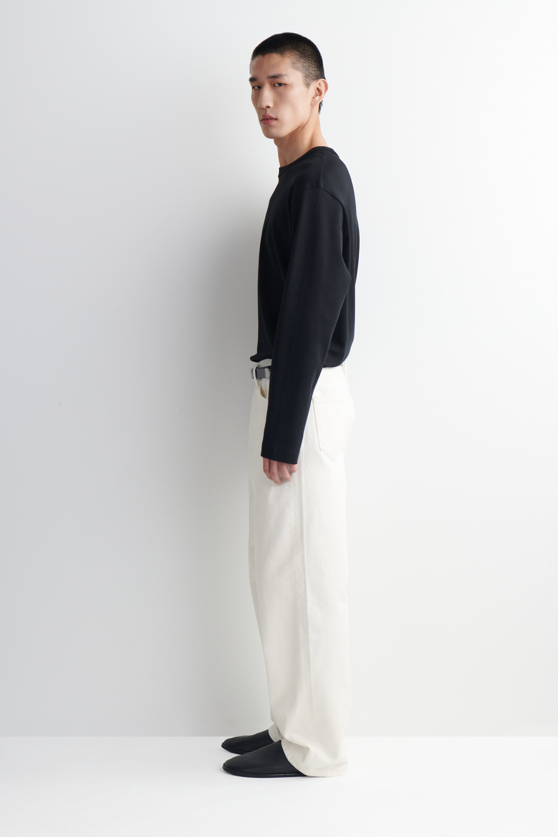 RIDER RELAXED-FIT STRAIGHT-LEG JEANS - OFF-WHITE | COS US