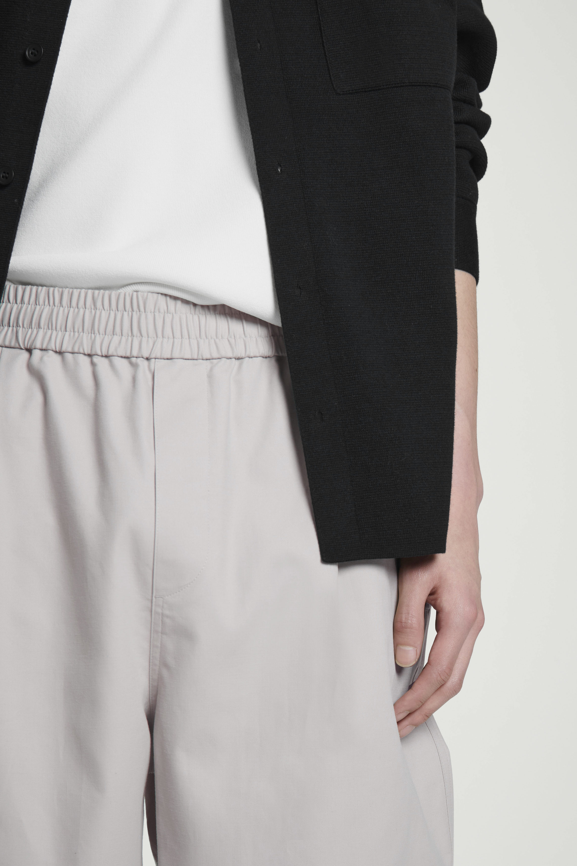 RELAXED COTTON TAPERED PANTS - LIGHT MOLE | COS