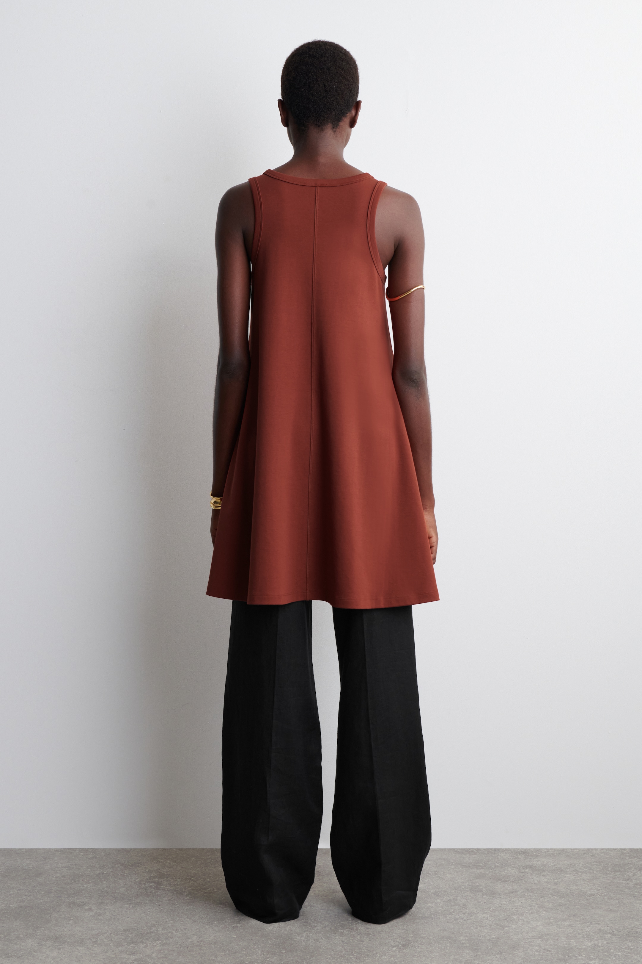 Agrandir l'image: ROBE COURTE SWING EN JERSEY DE COTON - ROUGE PROFOND - FEMME | H&M FR 3