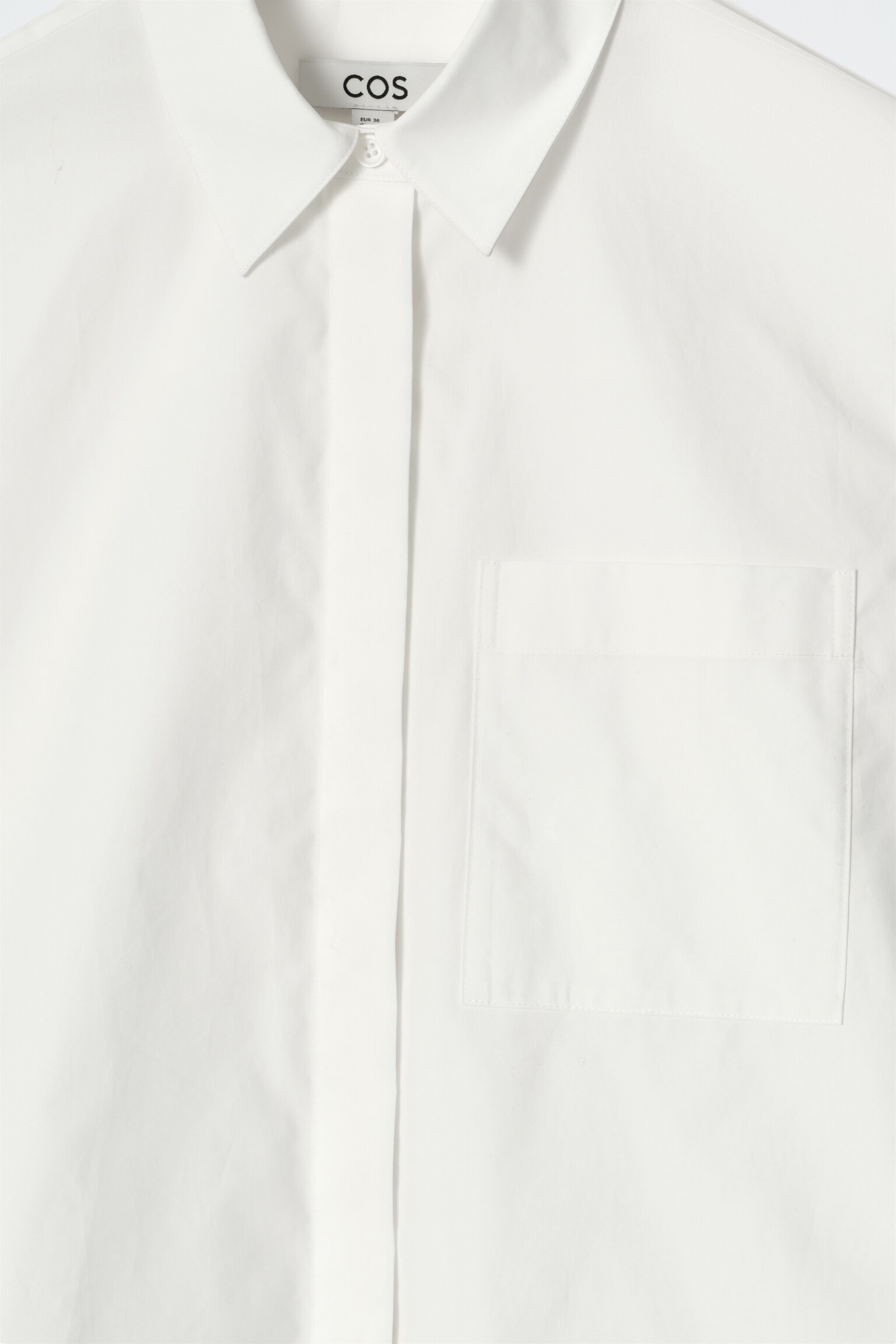 CHEMISE CROPPED À MANCHES COURTES EN COTON - BLANC/BRUN/ROSE/ROSE - 7