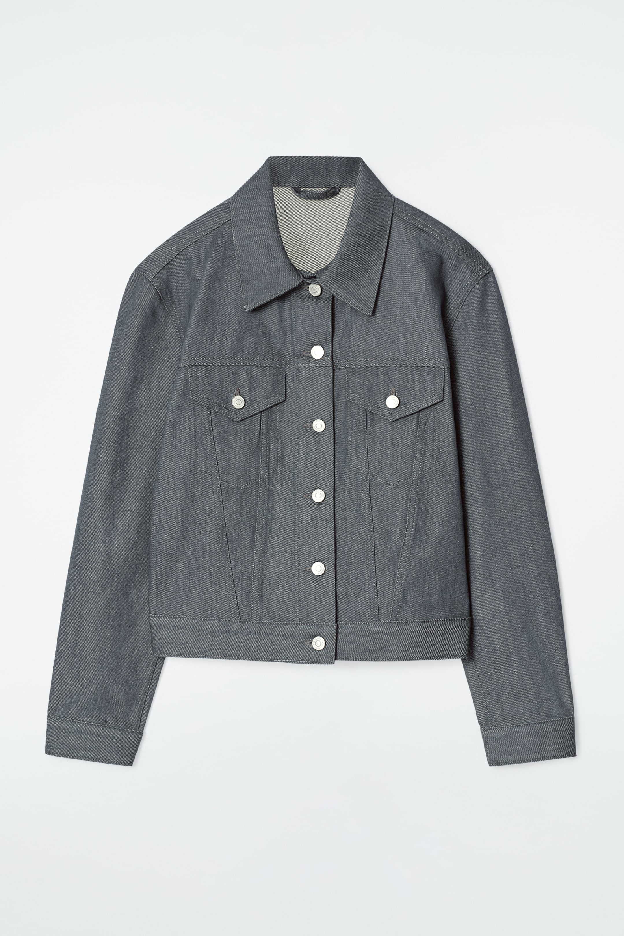 Agrandir l'image: VESTE OVERSIZE EN DENIM BRUT - GRIS BRUT - FEMME | H&M CH 7