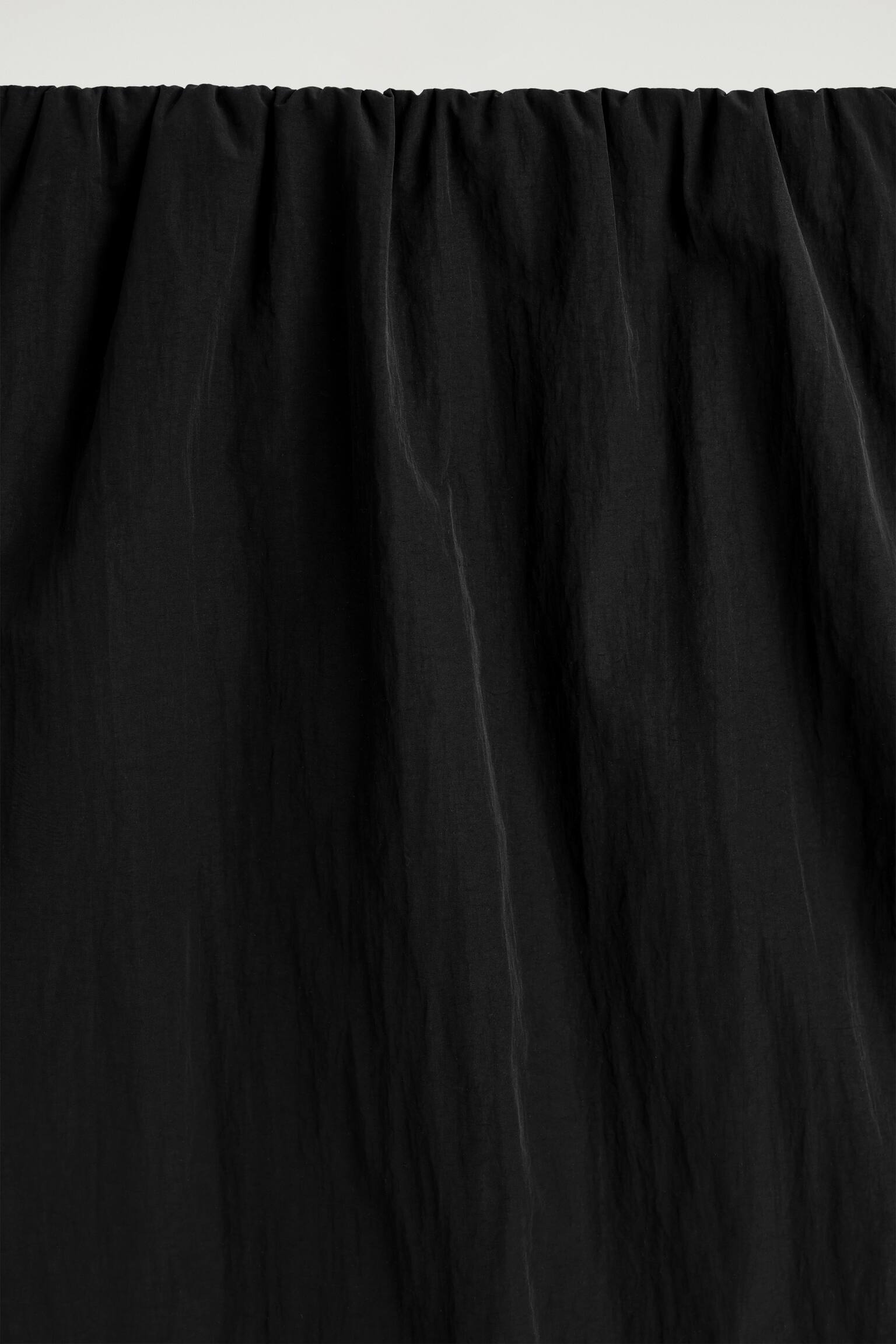 GONNA A TUBINO CON VITA ARRICCIATA - NERO - 4