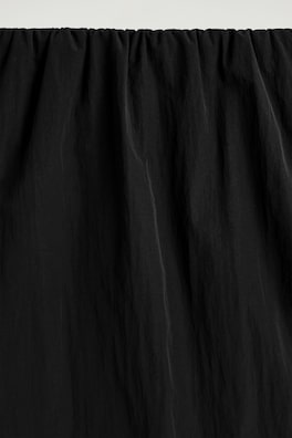 GATHERED PENCIL SKIRT — BLACK 5