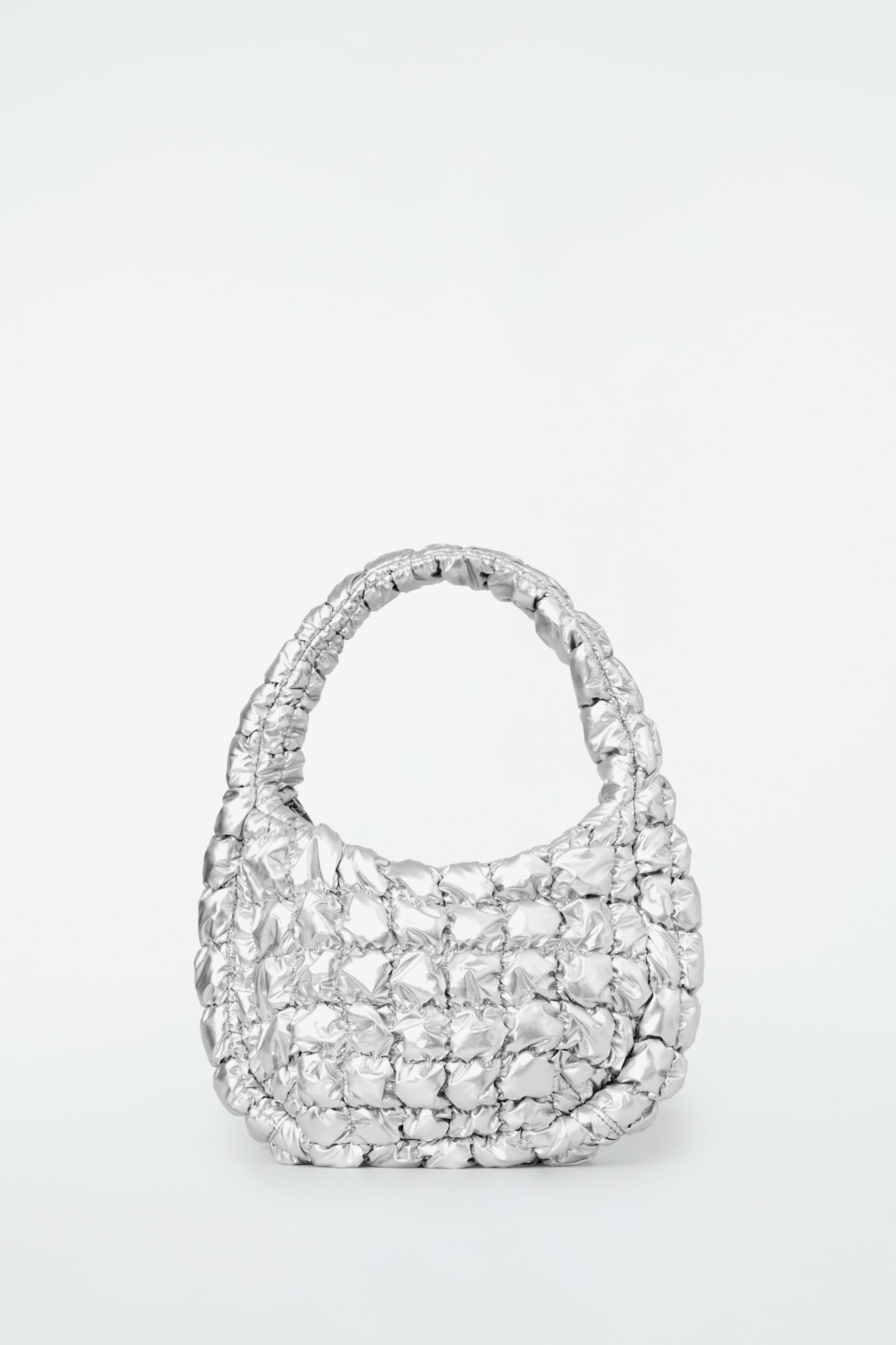 Agrandir l'image: MINI SAC MATELASSÉ - ARGENTÉ - FEMME | H&M CH 1