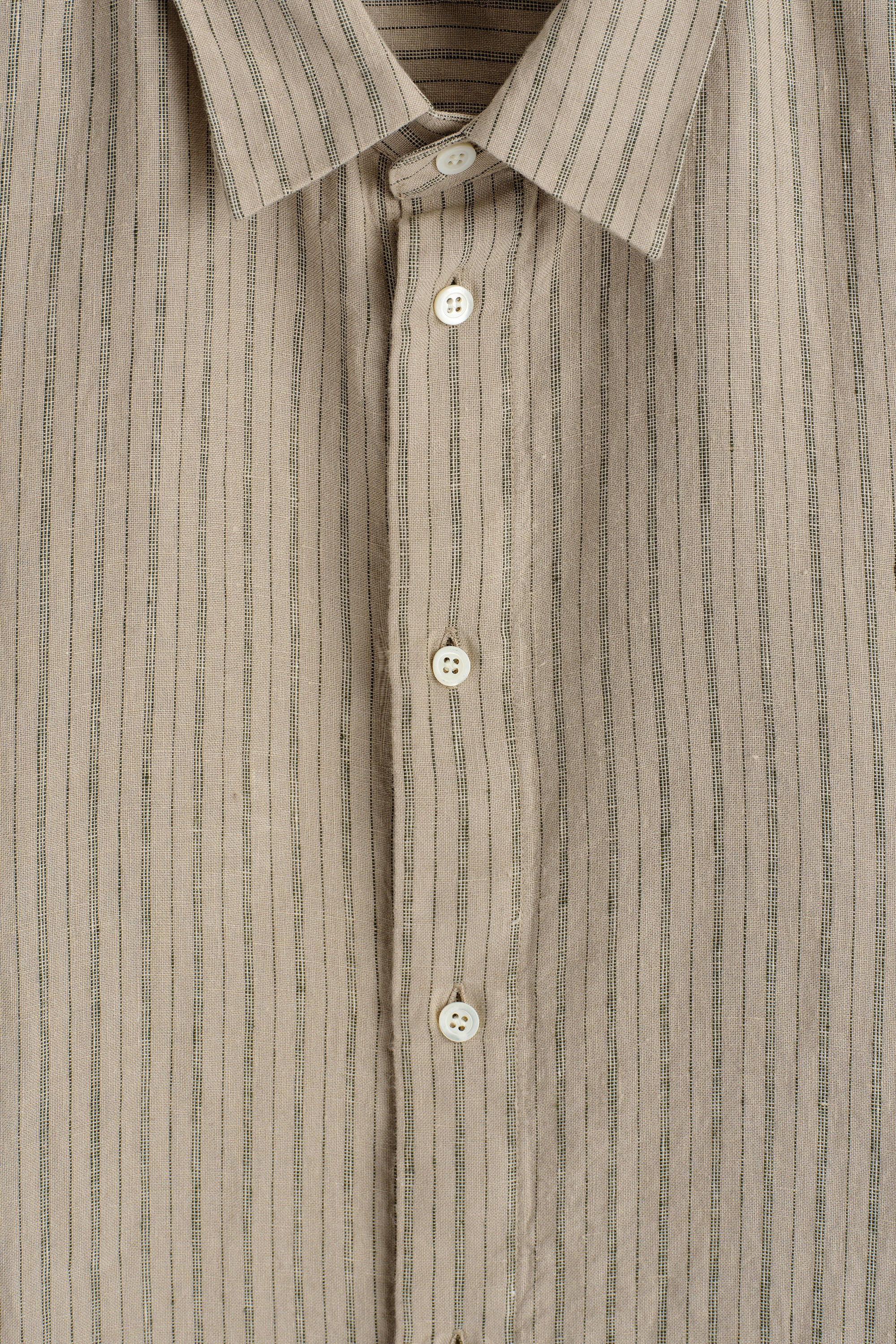 RELAXED LINEN SHIRT - BEIGE / STRIPED | COS US
