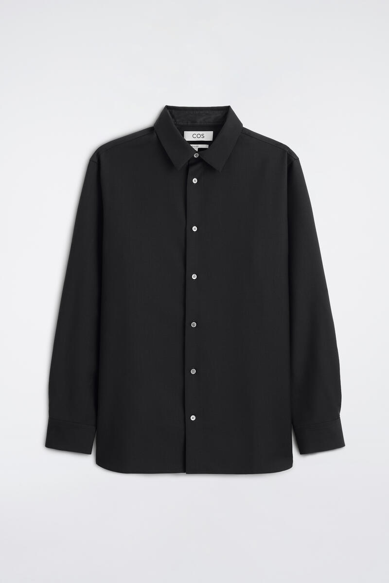Relaxed Wool-Twill Shirt