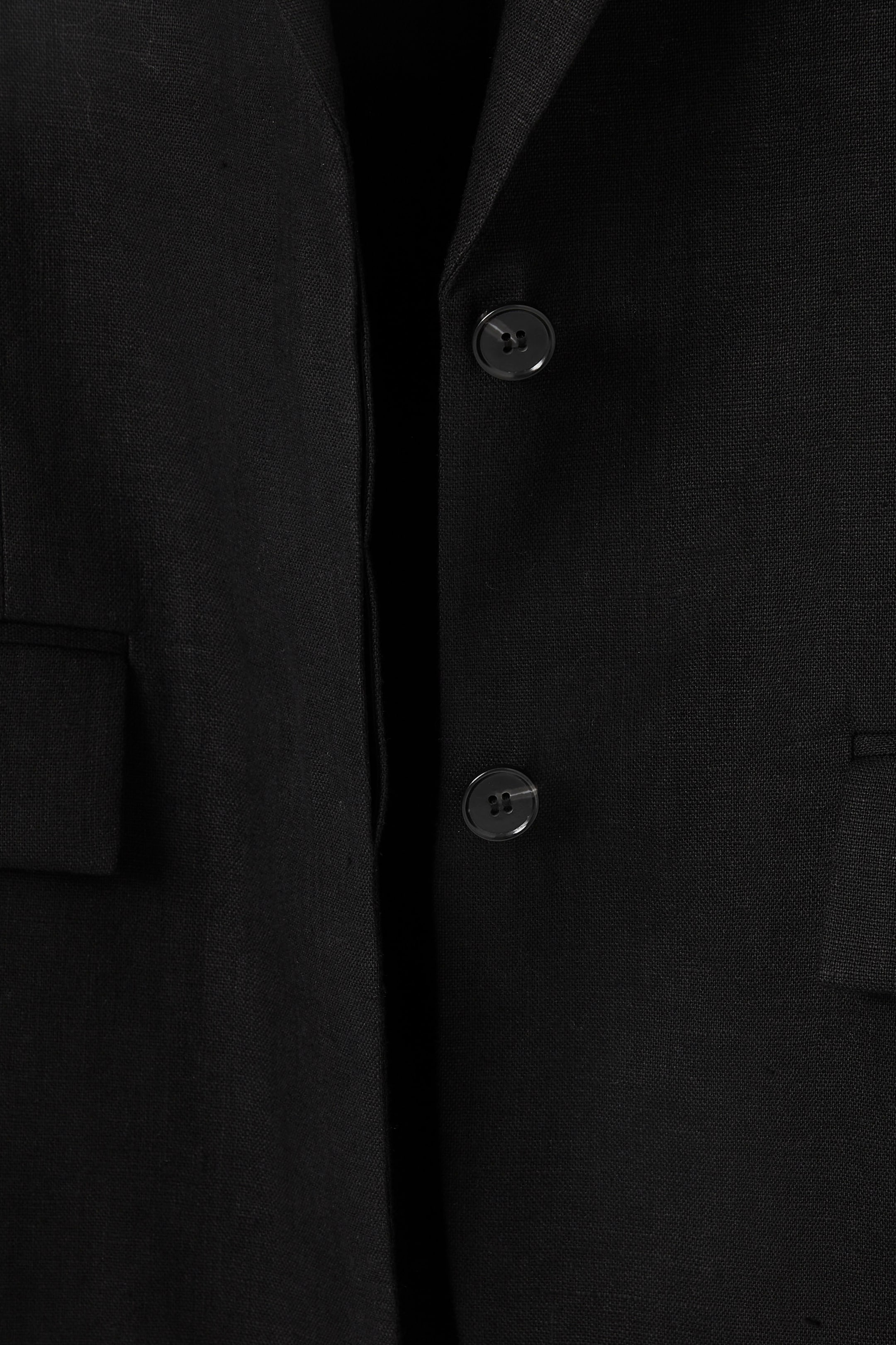 Ingrandisci l'immagine: RELAXED SINGLE-BREASTED LINEN BLAZER - BLACK - DONNA | H&M CH 3