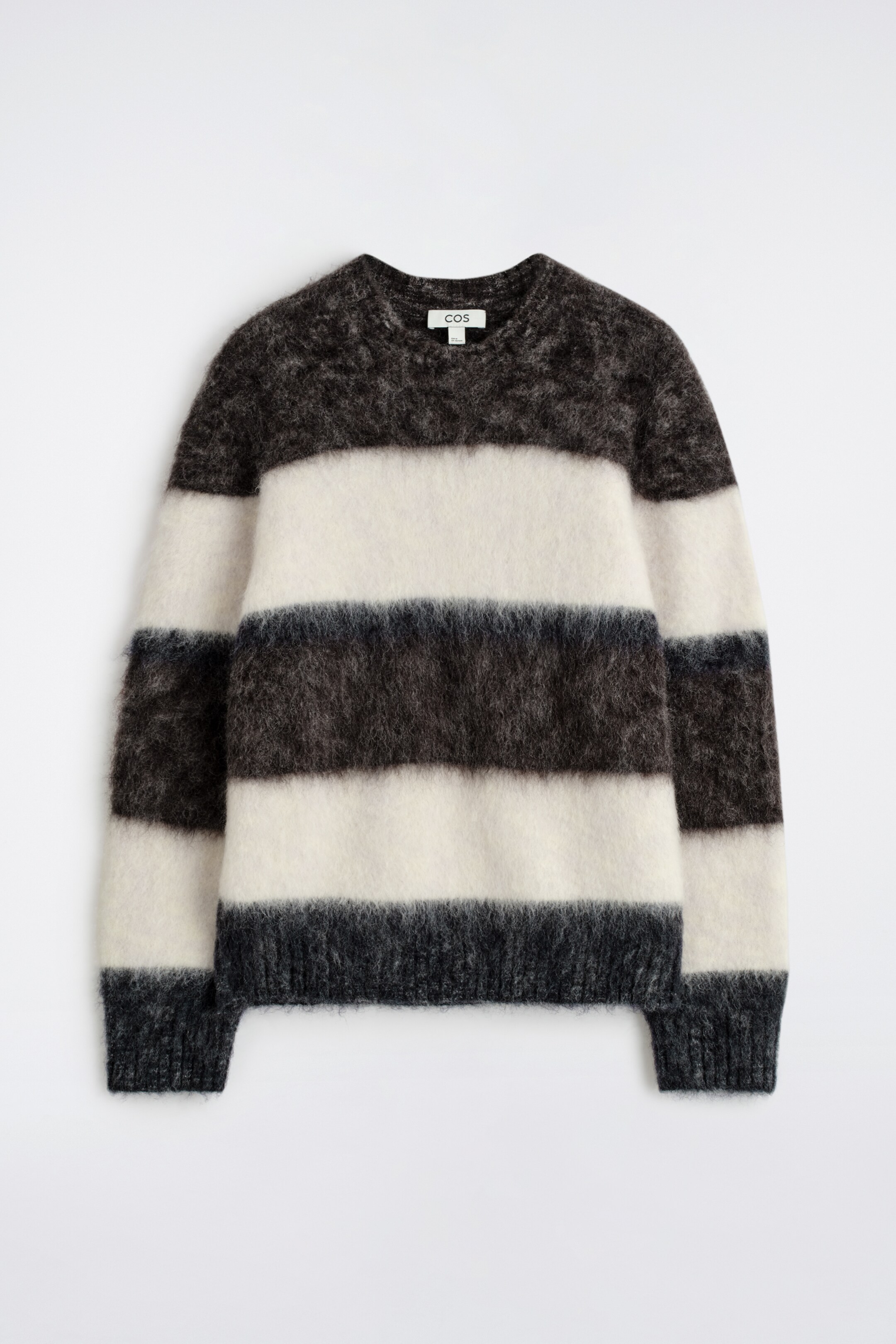 Agrandir l'image: PULL À COL ROND EN MOHAIR COLOUR-BLOCK - BRUN / CRÈME / MARINE - HOMME | H&M FR 6