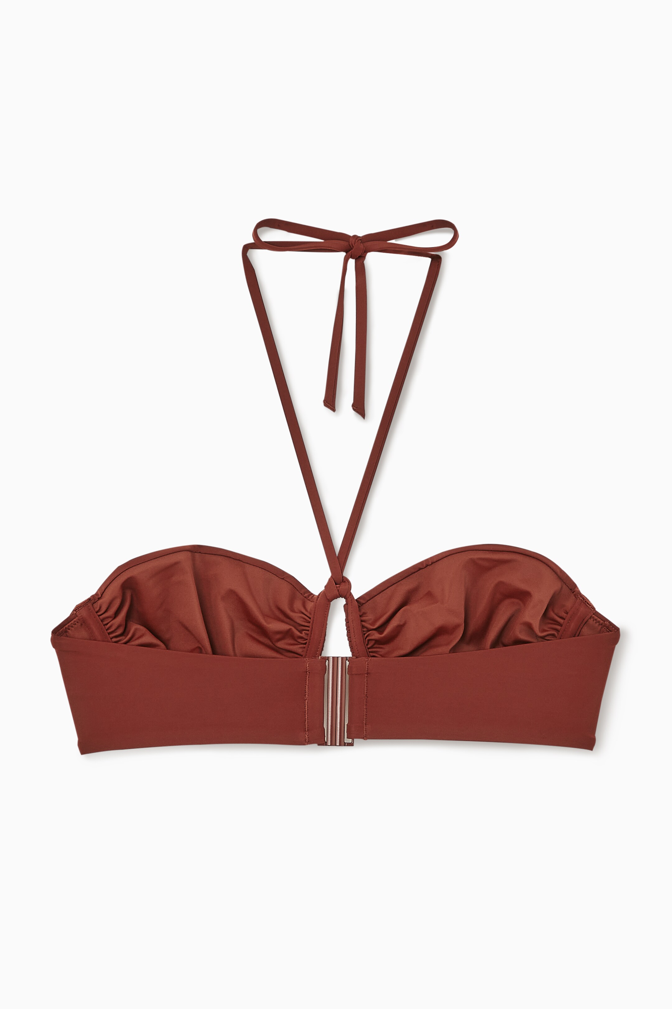 Grösseres Bild ansehen: NECKHOLDER-BIKINIOBERTEIL MIT BÜGELN - BURGUNDERROT - DAMEN | H&M CH 3