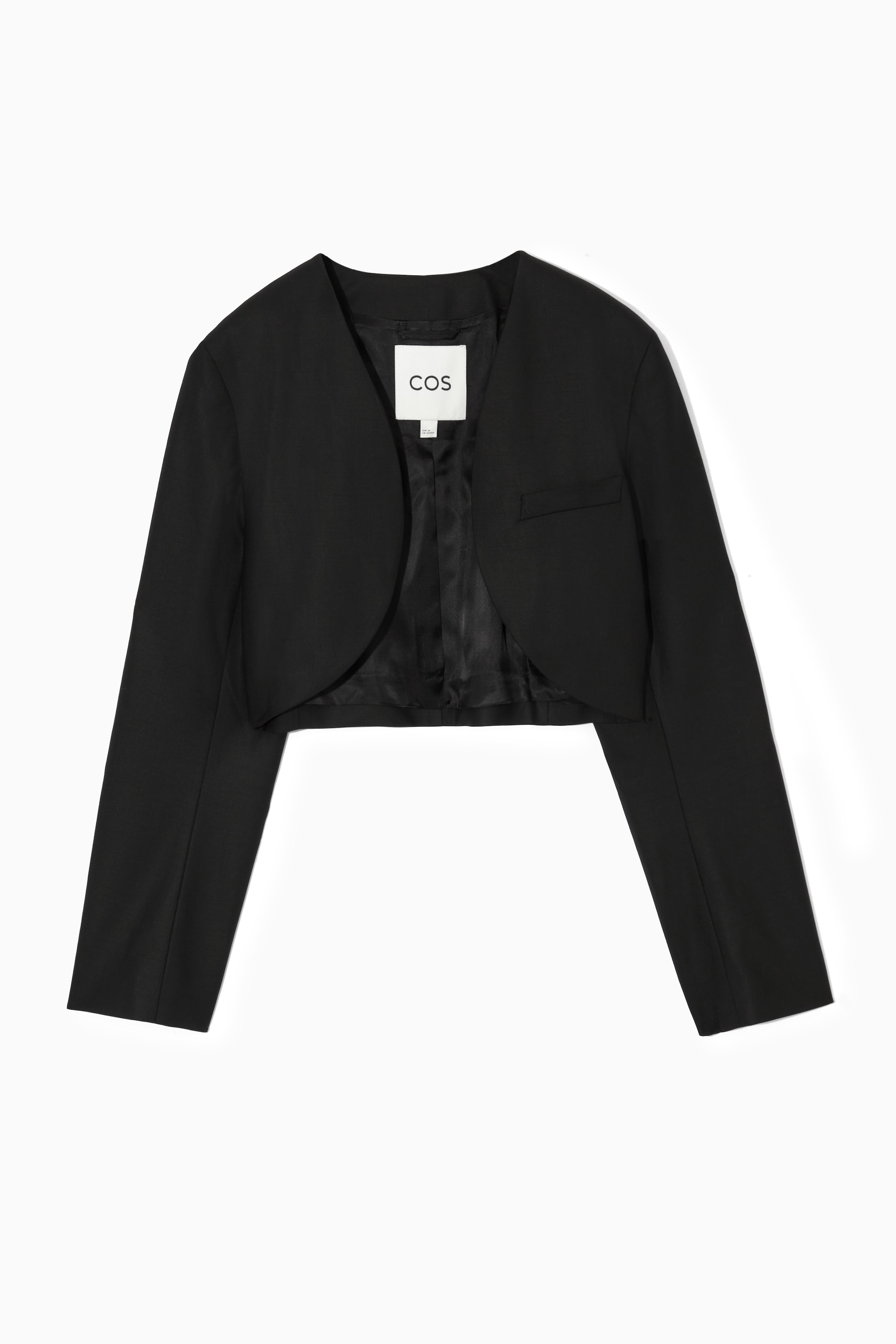 Ingrandisci l'immagine: TAILORED CROPPED BOLERO JACKET - BLACK - DONNA | H&M CH 1