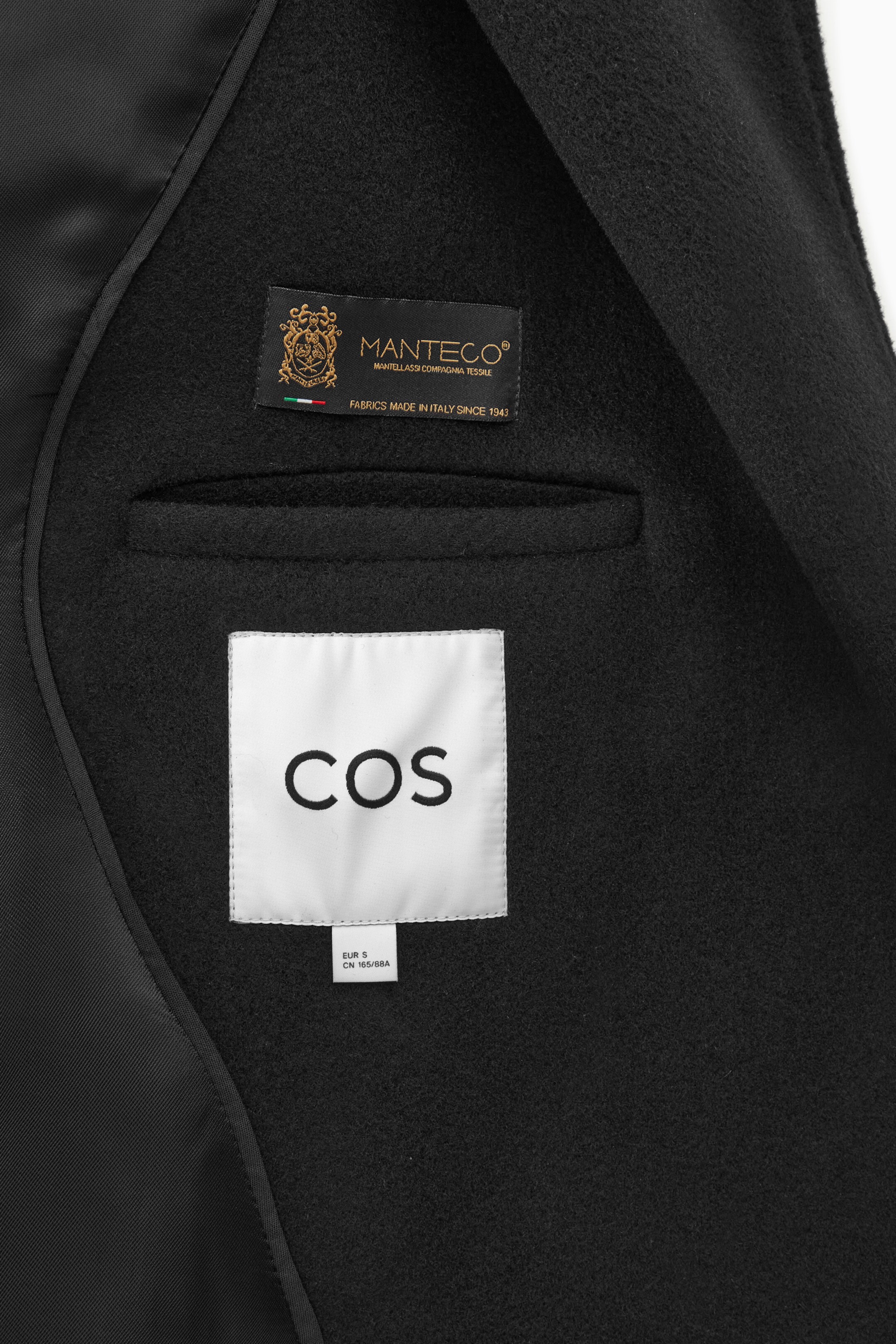 View larger image: OVERSIZED DOUBLE-BREASTED WOOL COAT - BLACK - Ladies | H&M GB 3