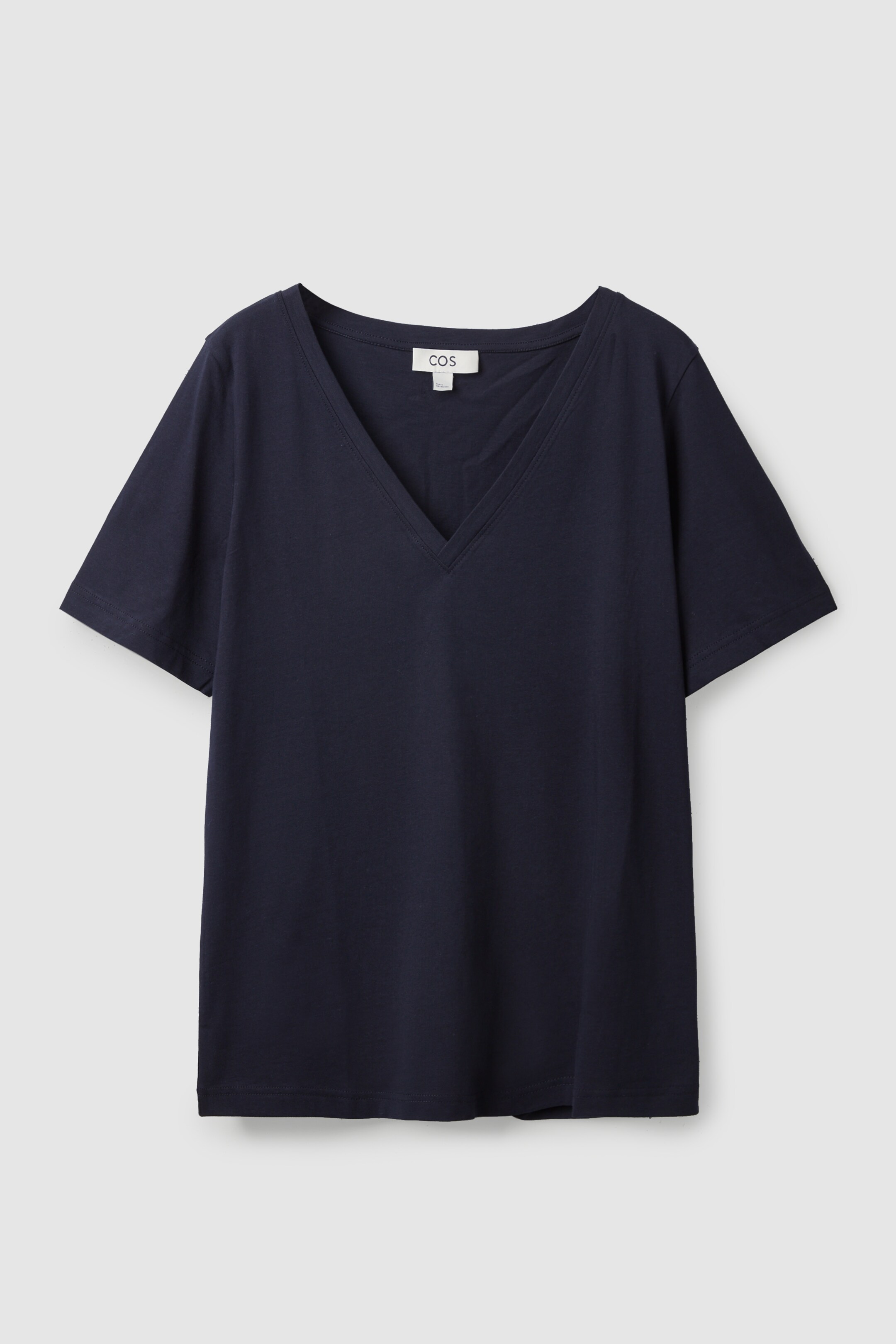 View larger image: 24/7 REGULAR V-NECK T-SHIRT - DARK NAVY - Ladies | H&M GB 1
