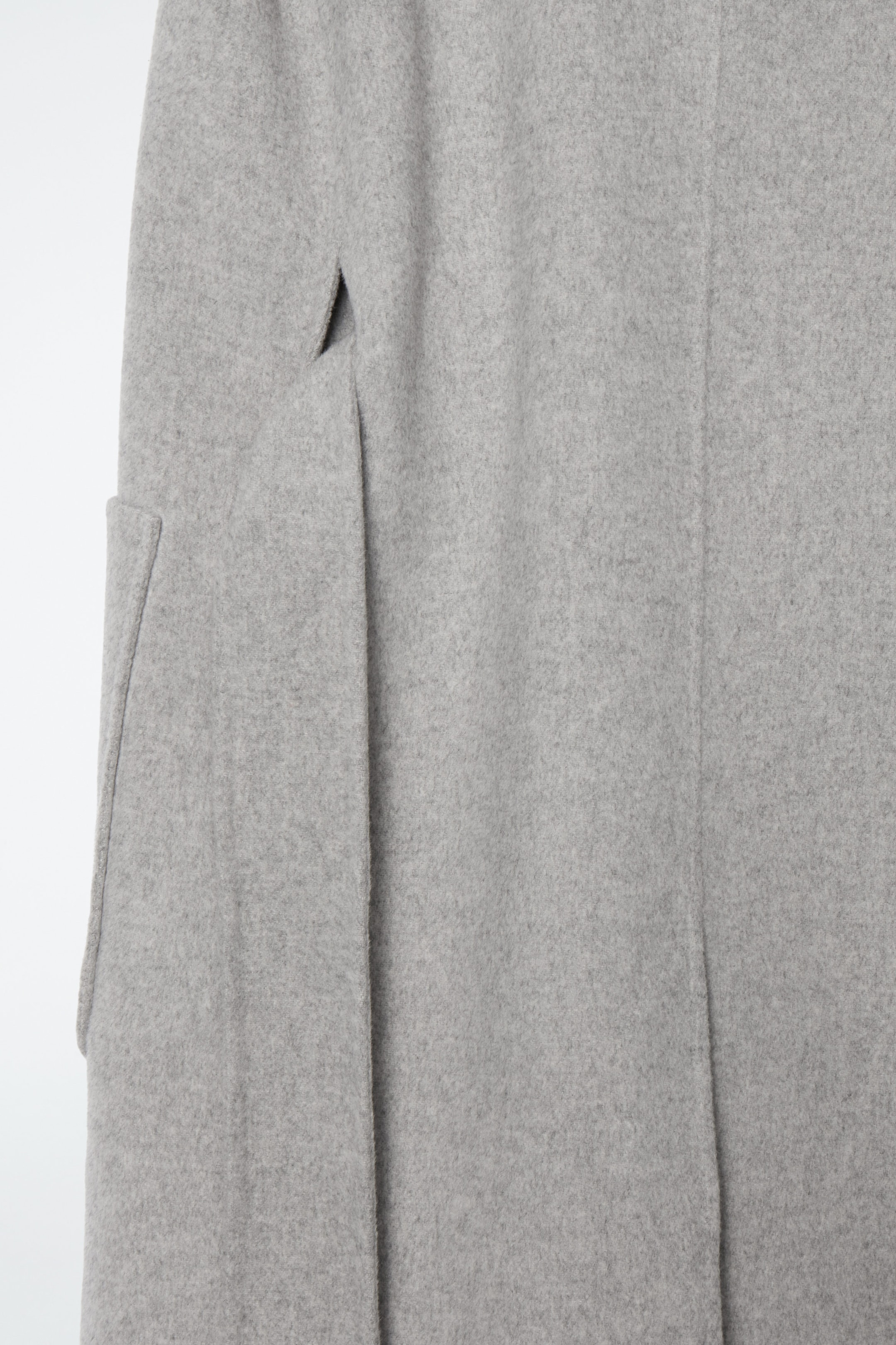 LONGLINE DOUBLE-FACED WOOL WAISTCOAT