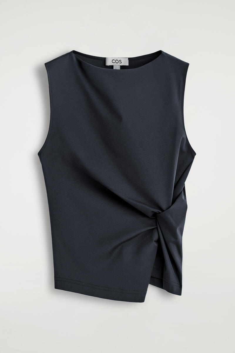 Twist-Detail Jersey Top