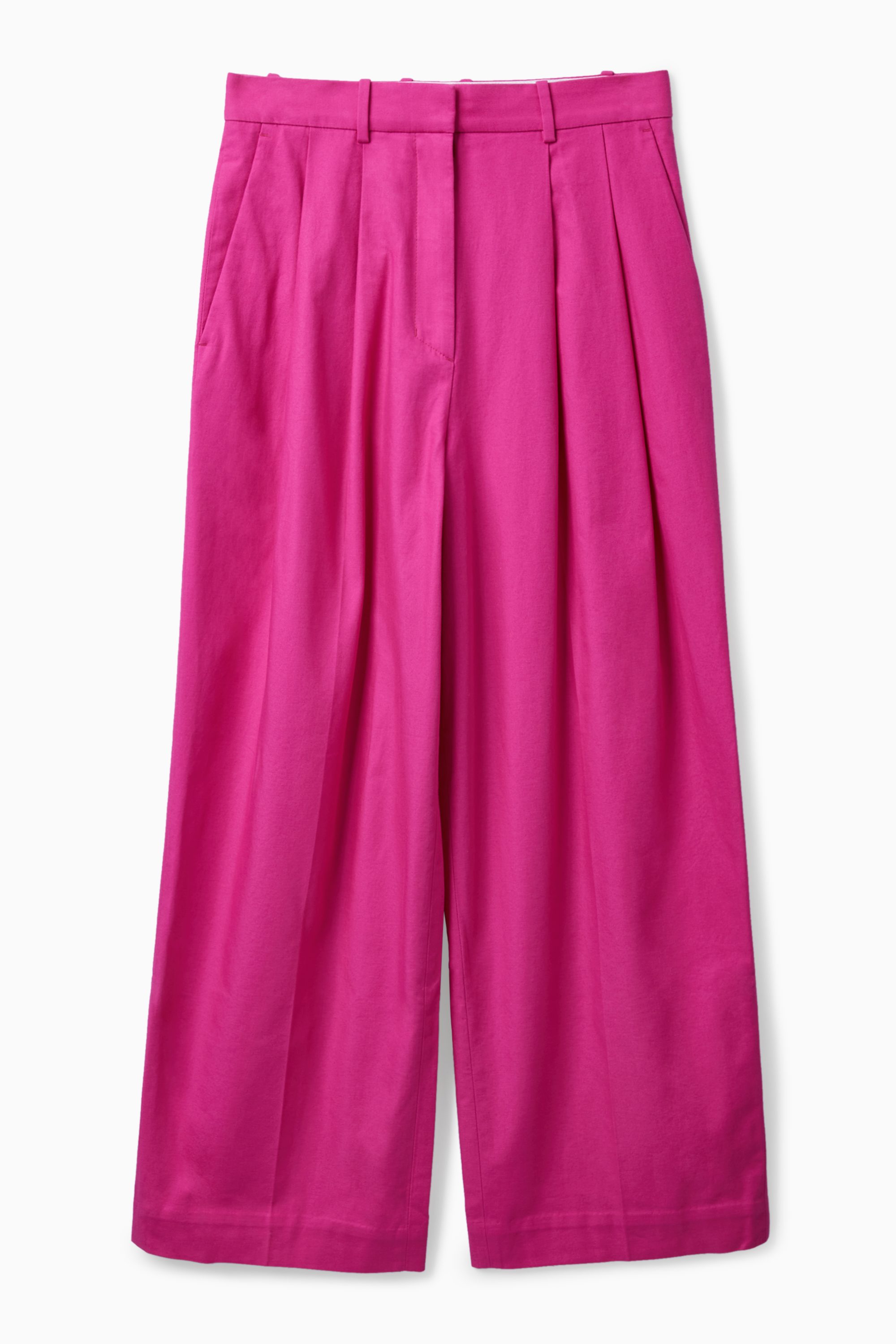 ショートパンツ o Biani Tailored Pink Trousers ZARA WIDE BRIGHT PINK HI RISE MENSWEAR STYLE PANTS - S | eBay