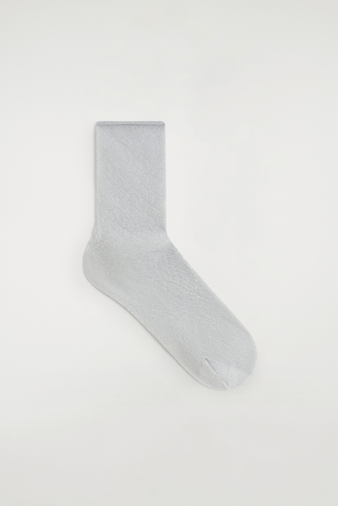 SPARKLY SOCKS — SILVER