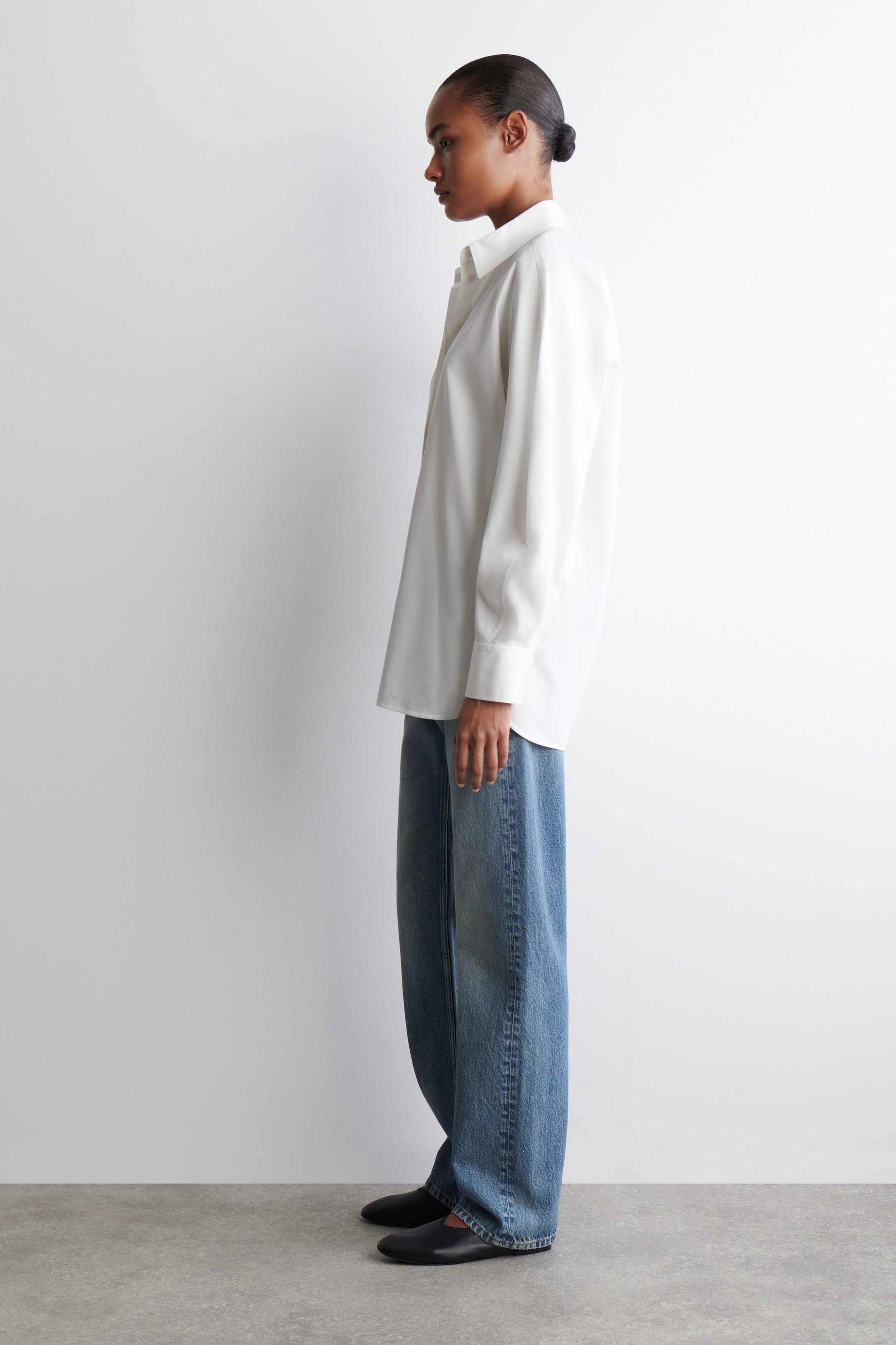 ROUNDED PIMA COTTON SHIRT