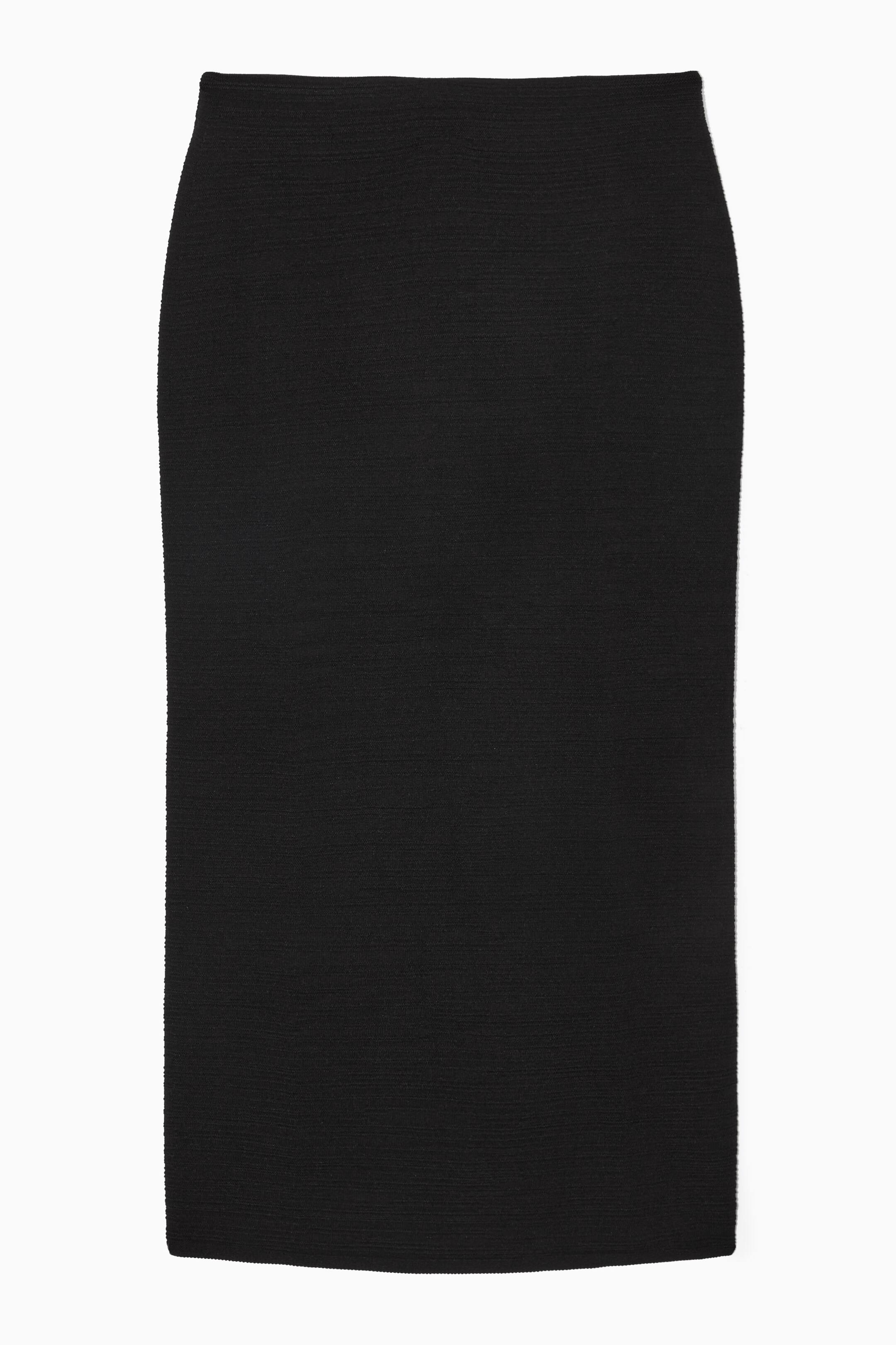 Vis større bilde: TEXTURED PENCIL SKIRT - BLACK - Ladies | H&M NO 1