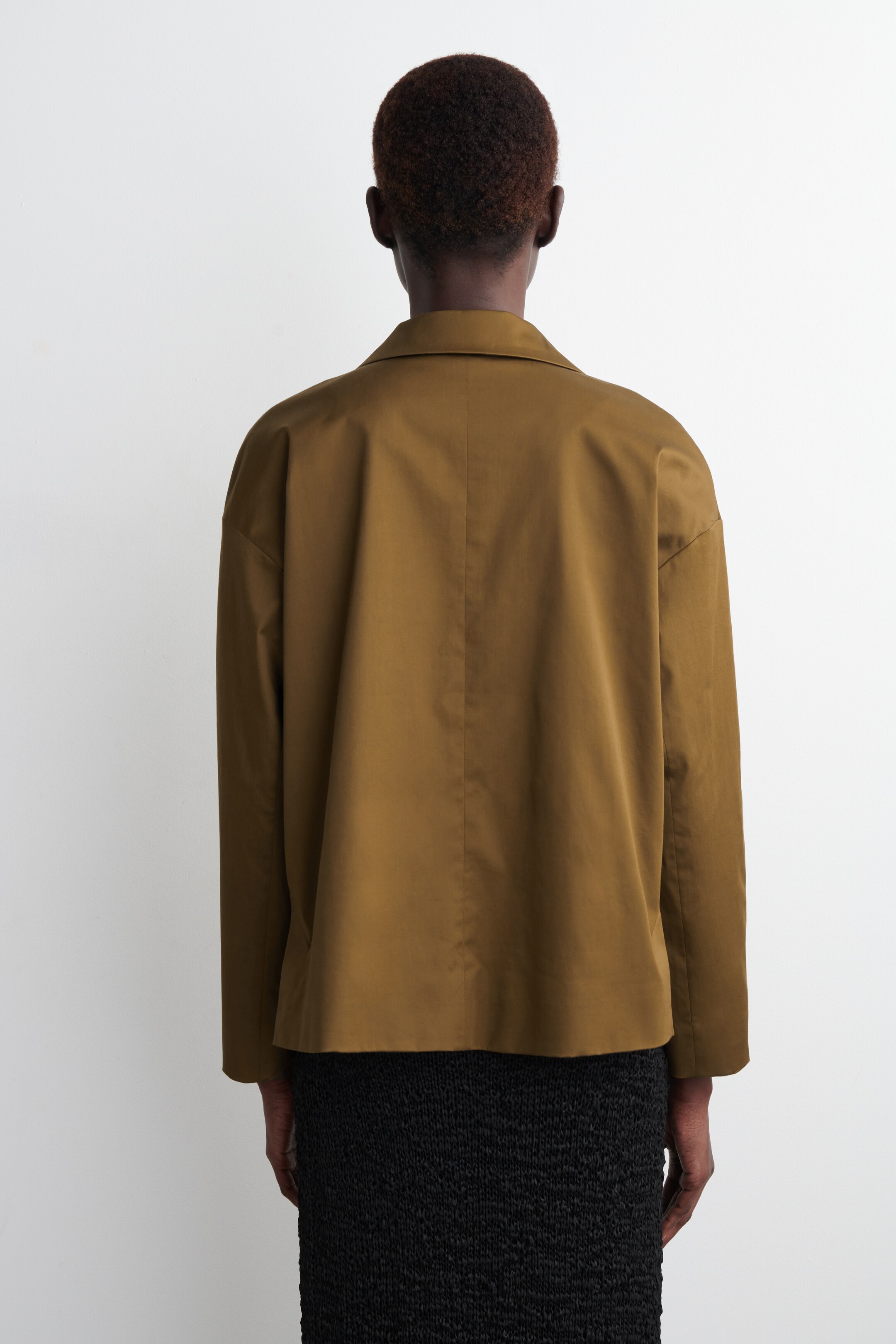 Grotere afbeelding bekijken: ENKELKNOP KATOEN BLAZER - BRUIN - DAMES | H&M BE 4