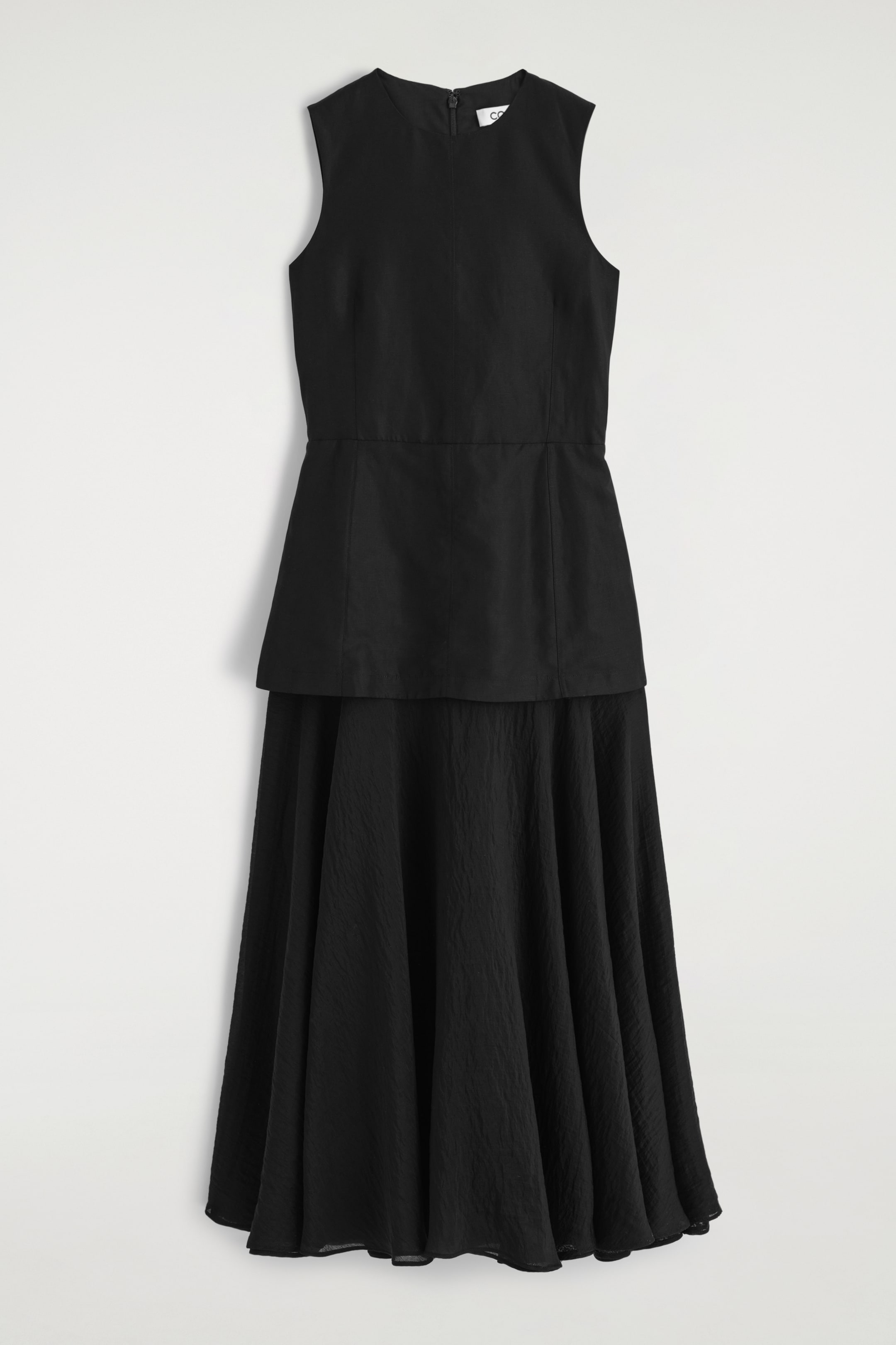 Visualizza immagine più grande: ABITO MIDI CON BALZA EFFETTO SOVRAPPOSTO - NERO - DONNA | H&M IT 5