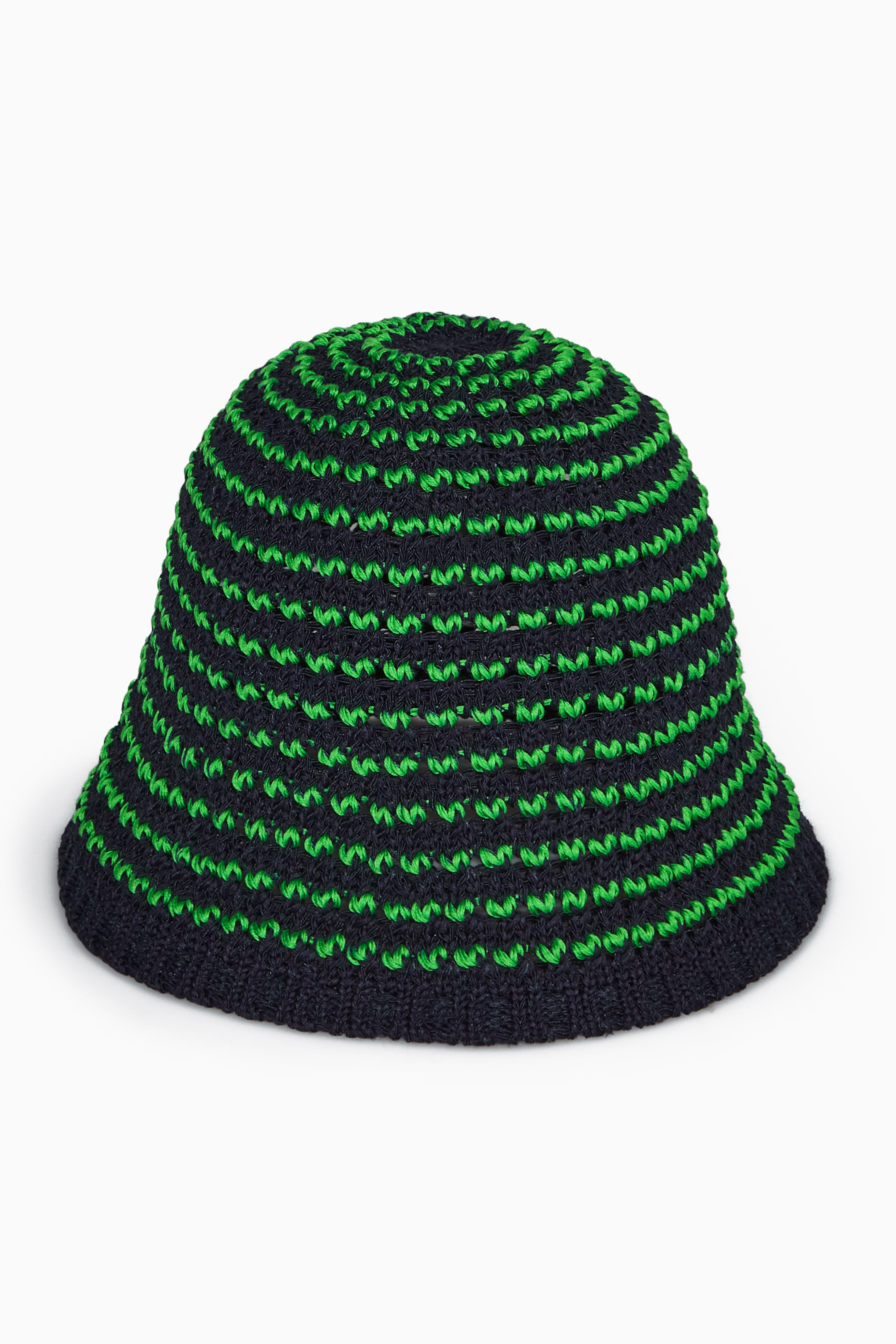 Grotere afbeelding bekijken: CROCHET BUCKET HAT - NAVY / GREEN - DAMES | H&M NL 2
