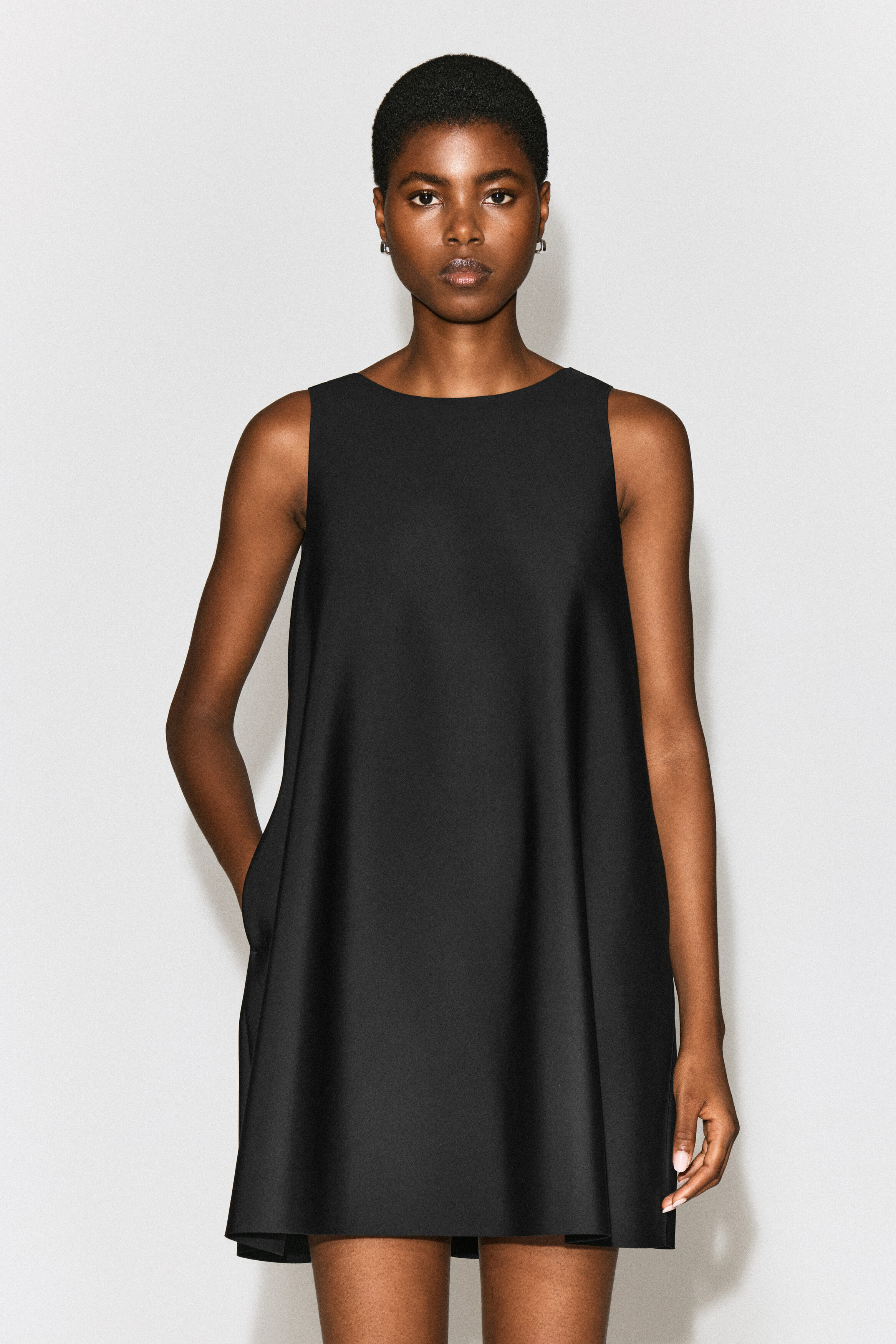 SCUBA A-LINE MINI DRESS - thumbnail 8