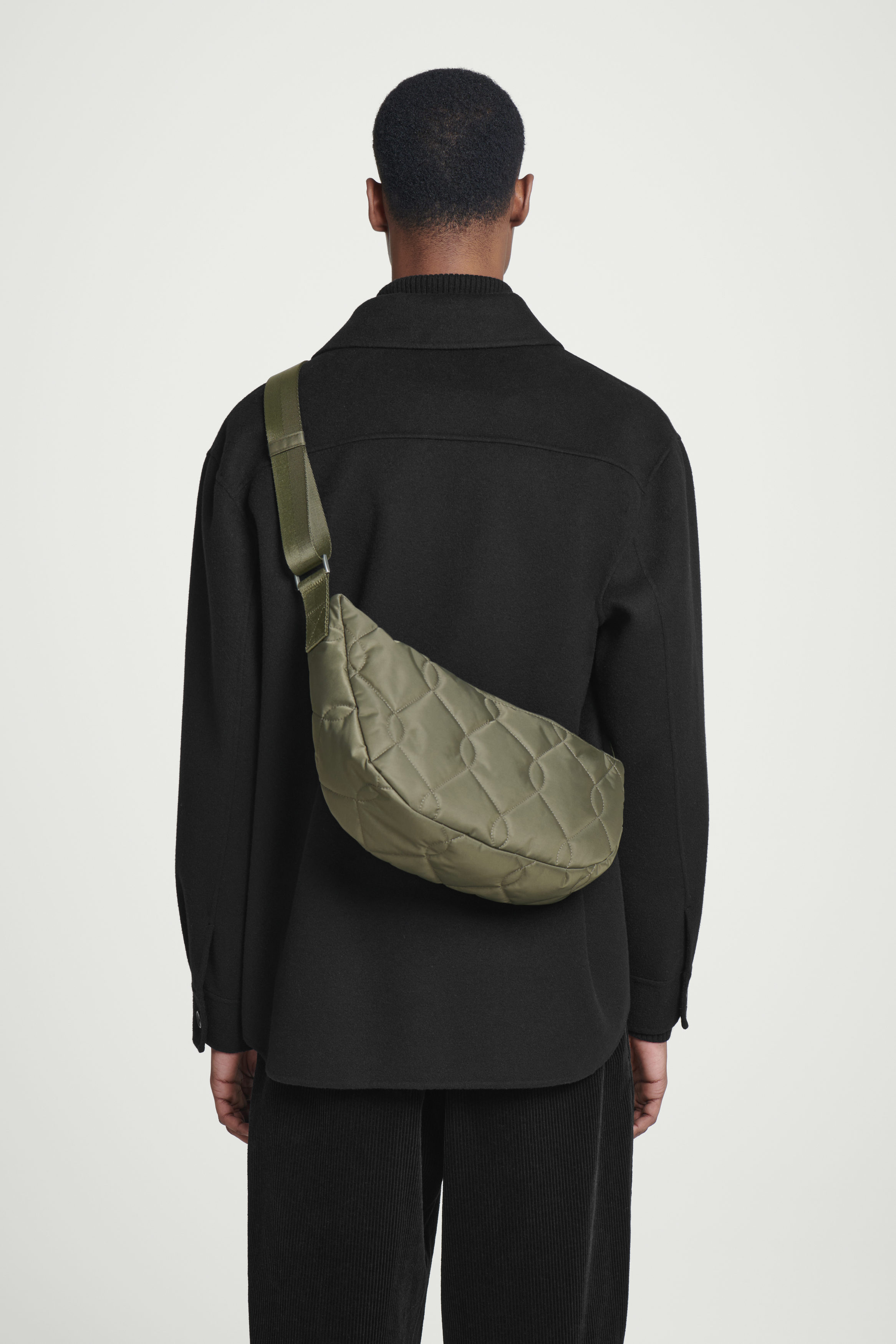 QUILTED CROSSBODY BAG - NYLON - KHAKI | COS