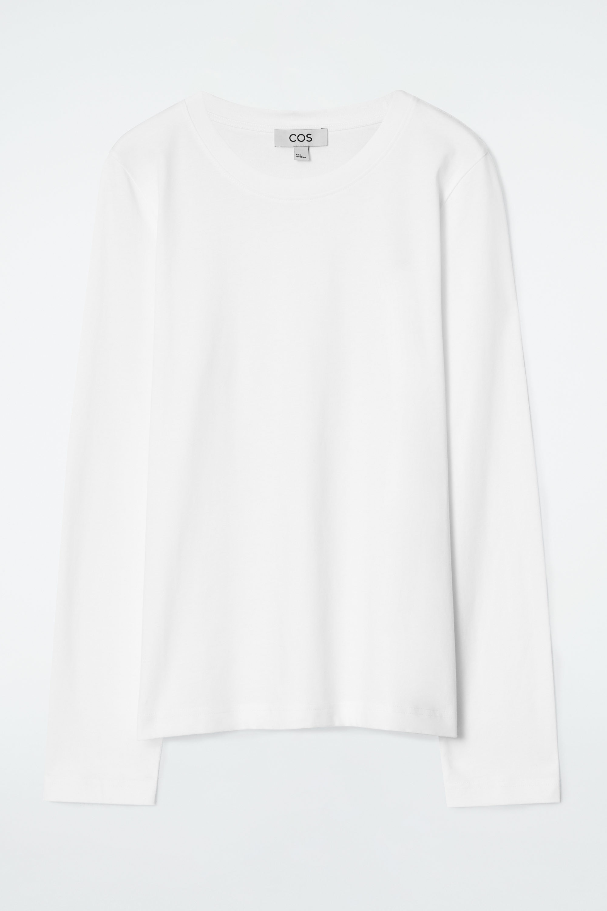 BOXY LONG-SLEEVED T-SHIRT - SAGE GREEN | COS