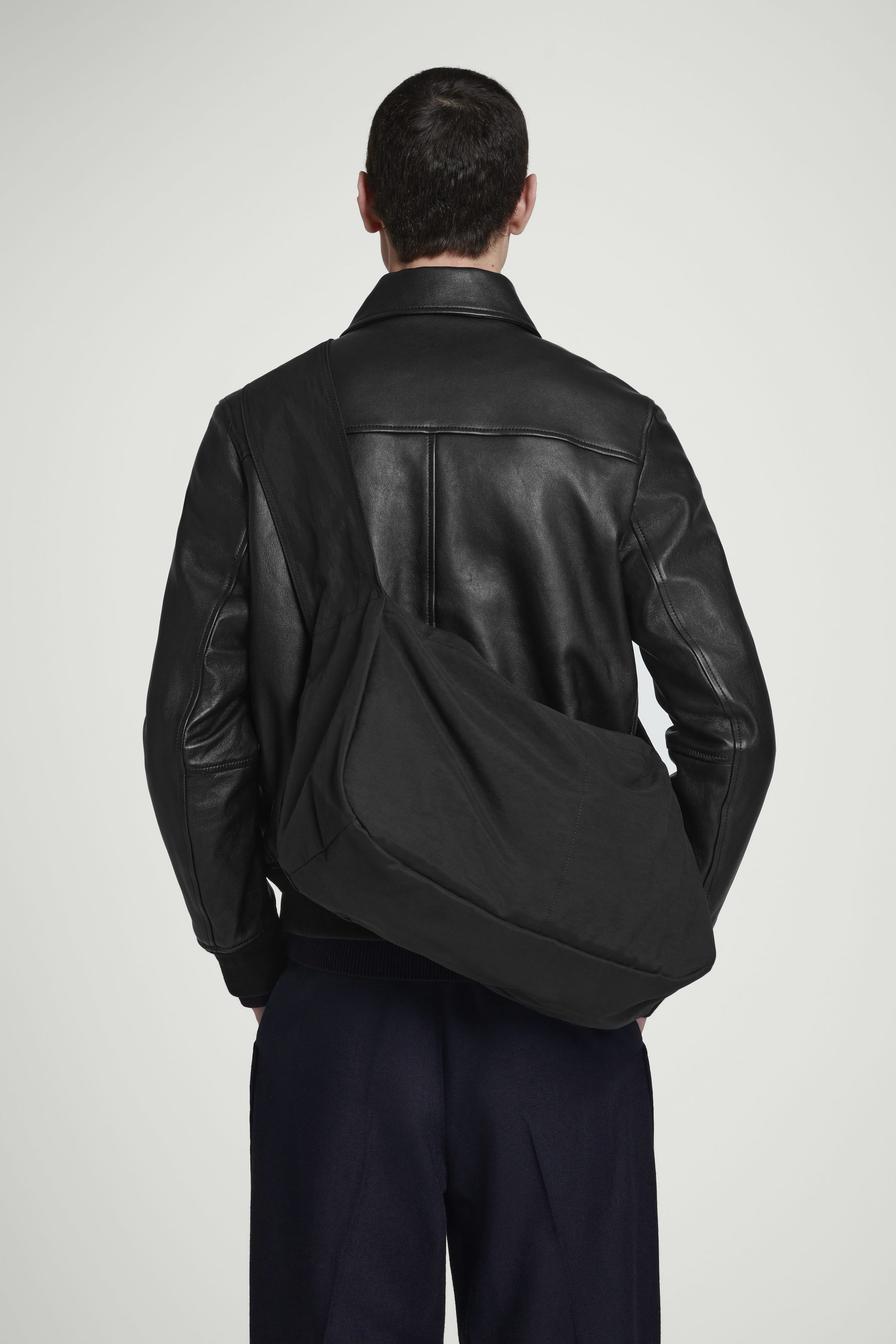 SLOUCHY WATER-REPELLENT CROSSBODY BAG - NYLON