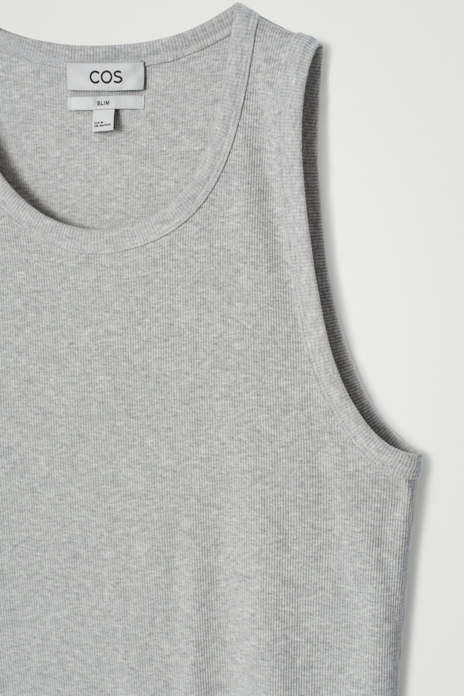 CAMISETA SIN MANGAS CANALÉ ALGODÓN SLIM FIT - GRIS JASPEADO/NEGRO/BLANCO/AZUL MARINO - 2