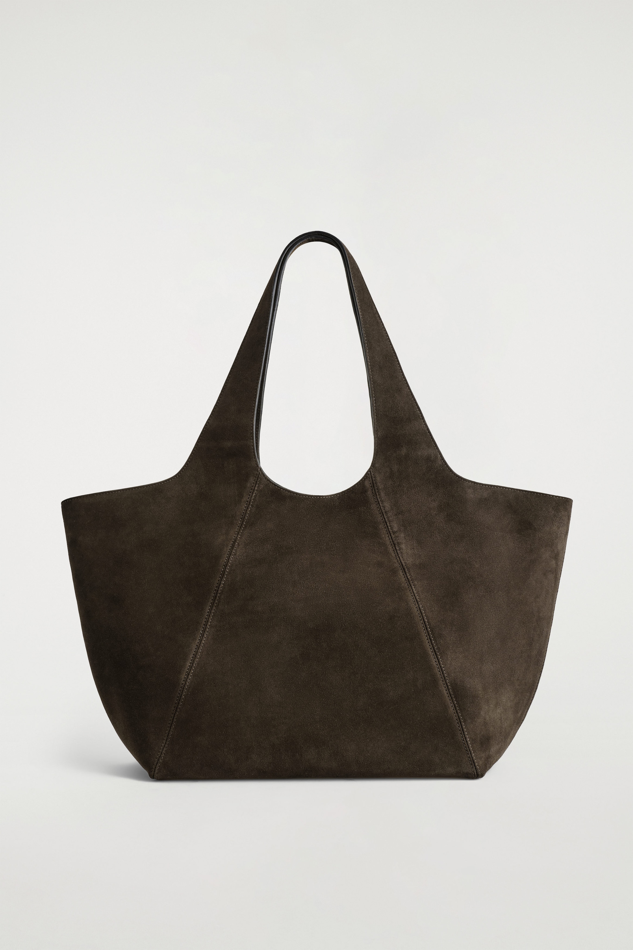 SCULPTED TOTE BAG - SUEDE