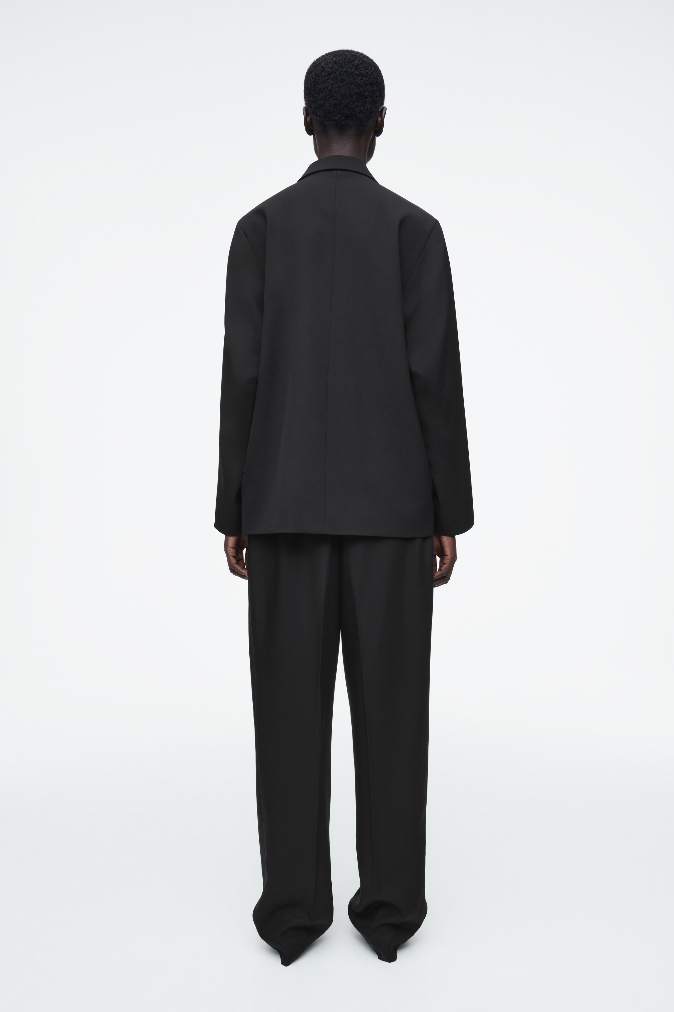 View larger image: ELASTICATED STRAIGHT-LEG TROUSERS - BLACK - Ladies | H&M GB 3