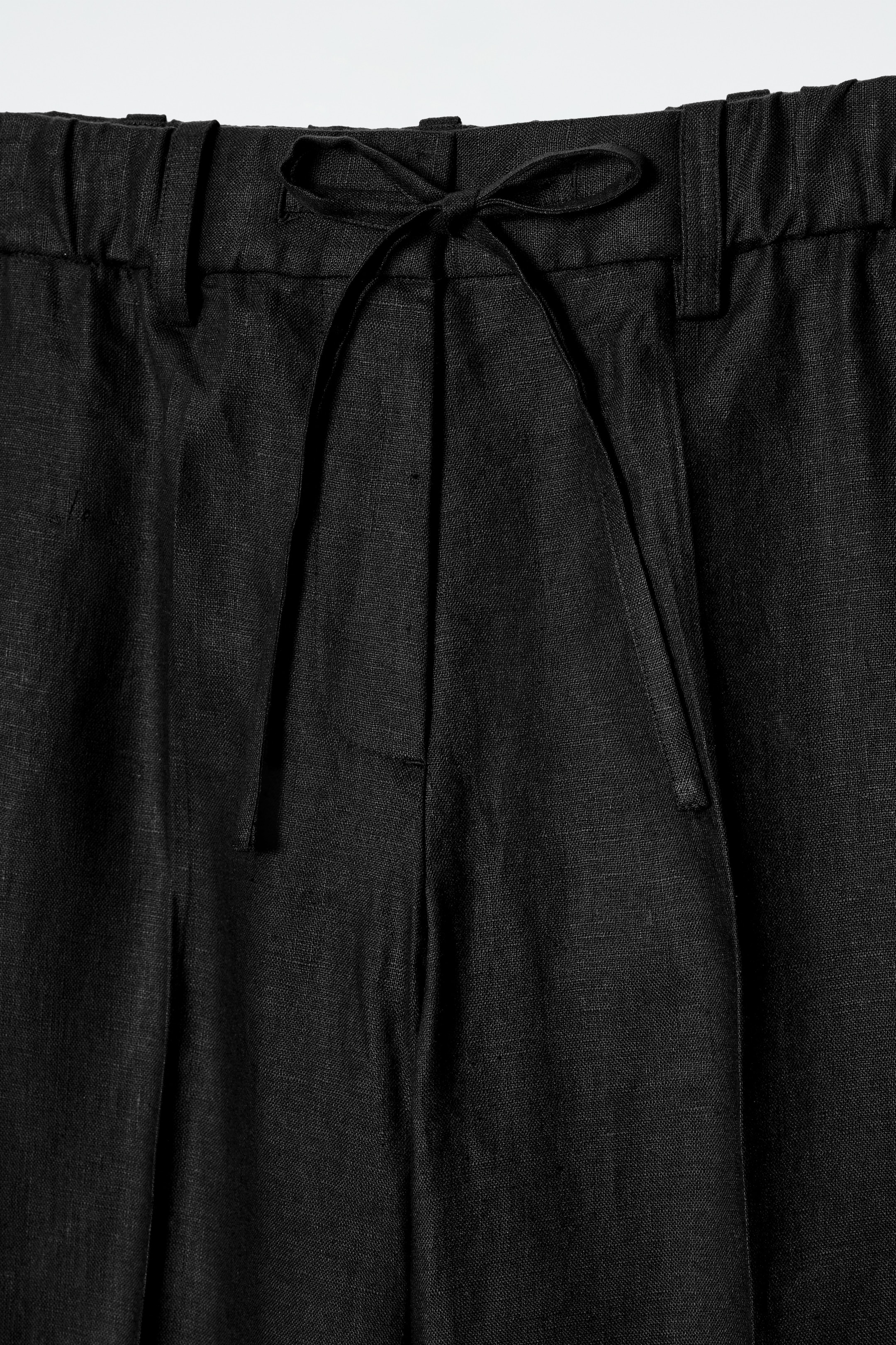 Visualizza immagine più grande: PANTALONI IN LINO CON COULISSE - NERO - DONNA | H&M IT 7