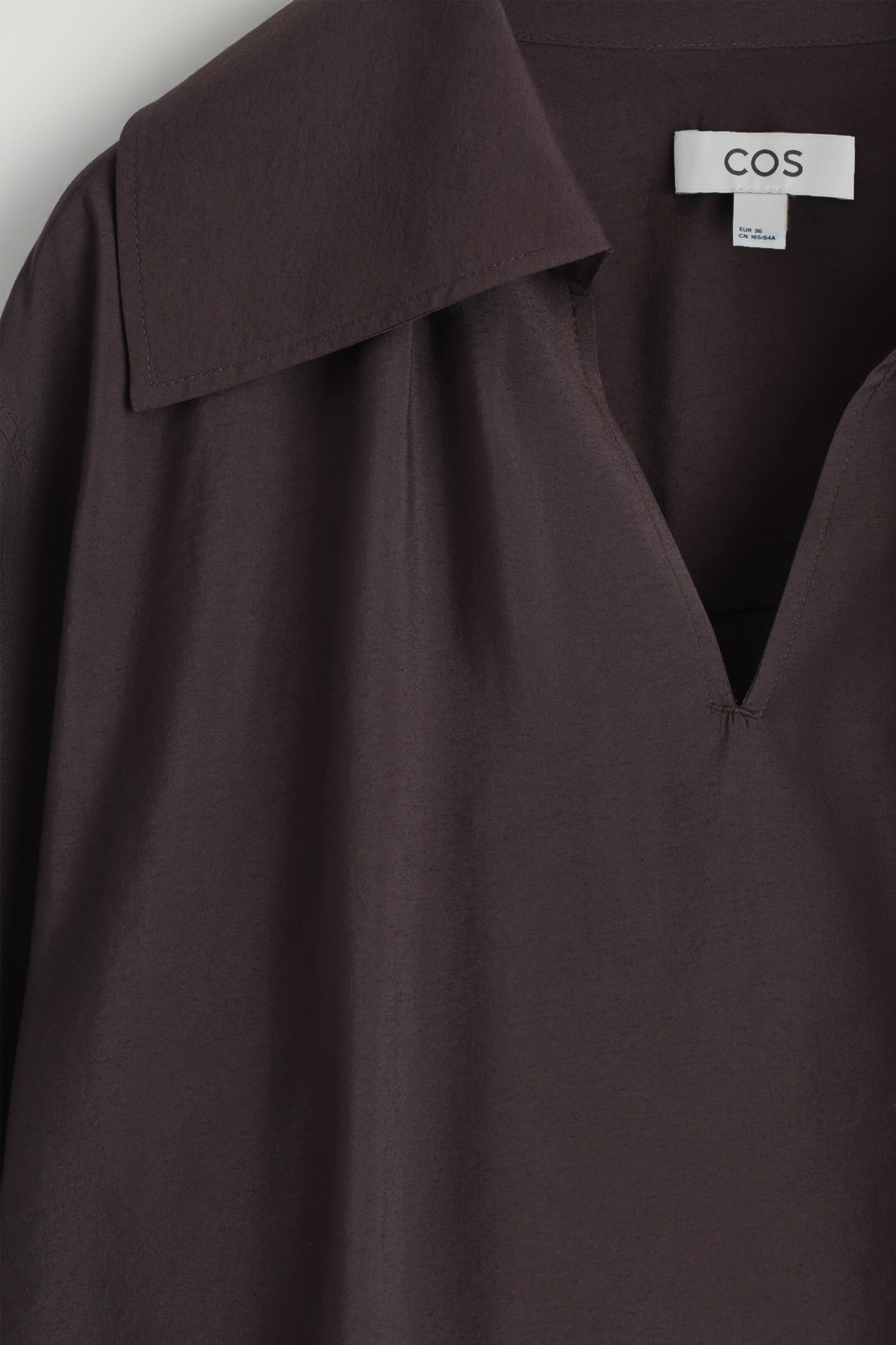 Vezi imaginea mai mare: BLUZĂ DIN MODAL CU GULER LAT - MARRON ÎNCHIS - FEMEI | H&M RO 8