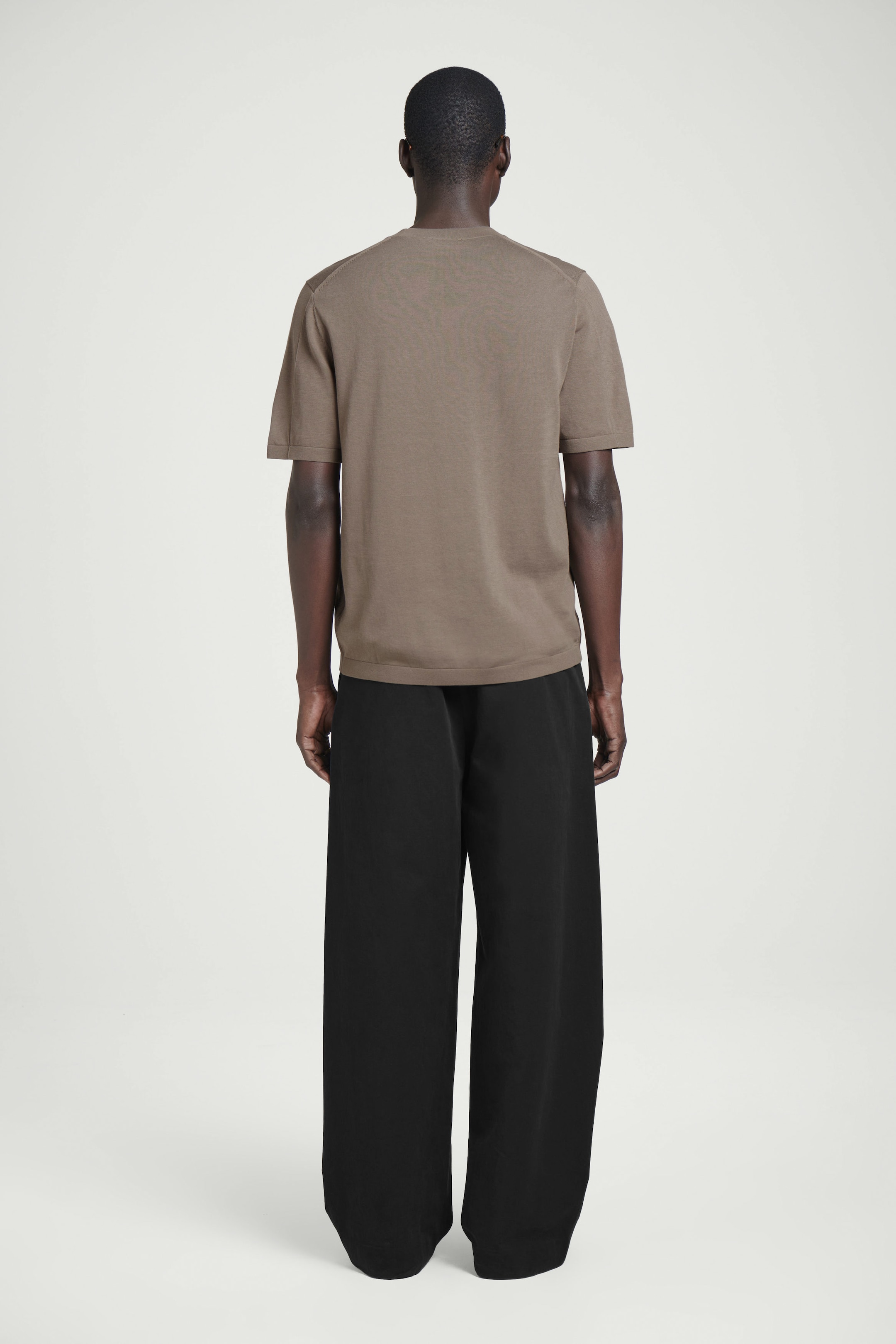 KNITTED COTTON CREWNECK TSHIRT